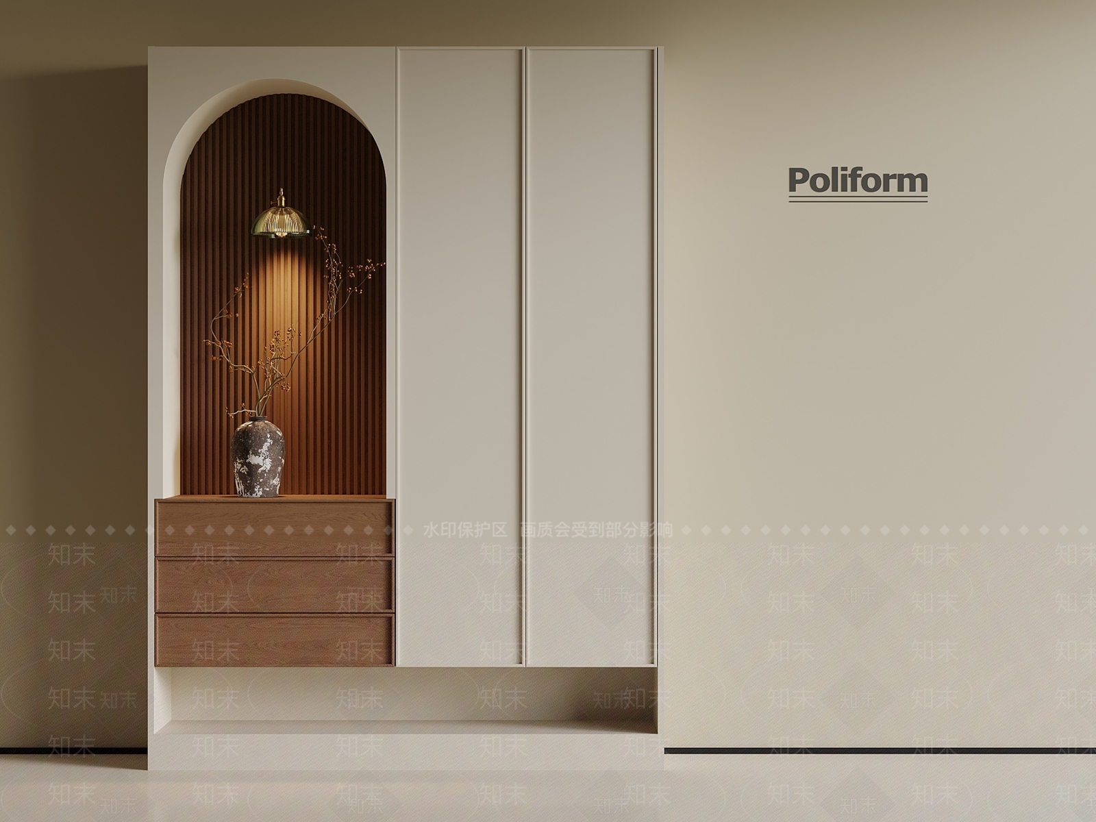 中古玄关柜3D模型下载【ID:1201740423】