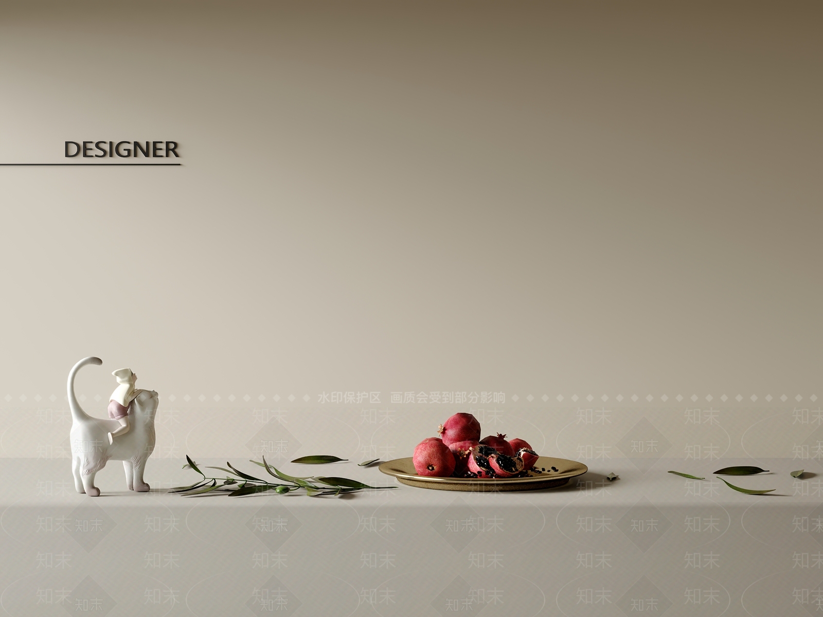 现代摆件组合3D模型下载【ID:1201741045】