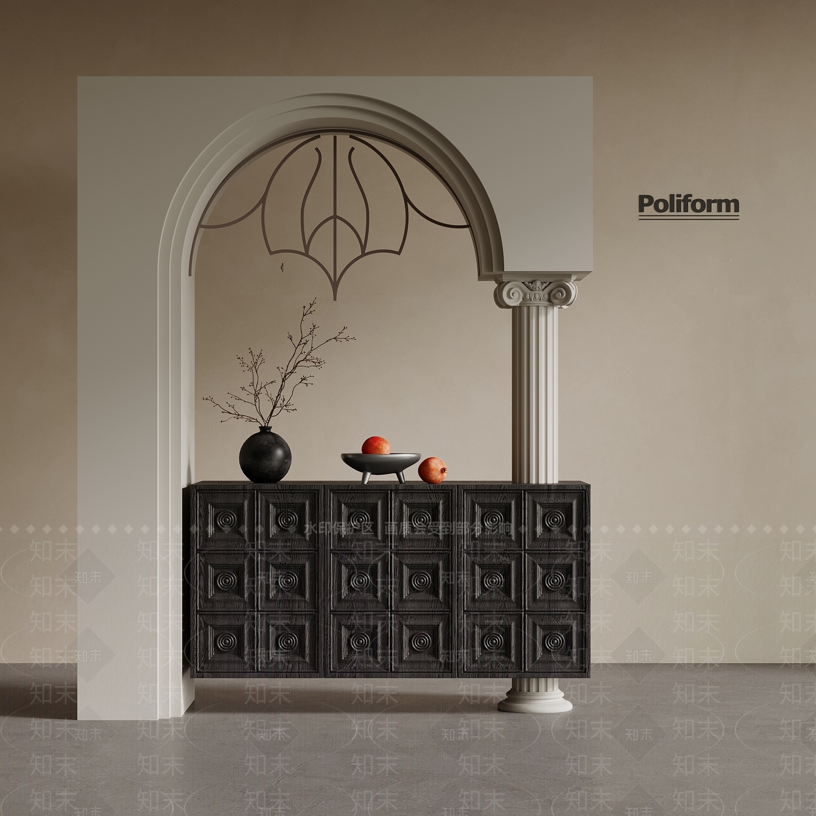 法式中古隔断SU模型下载【ID:1201741562】