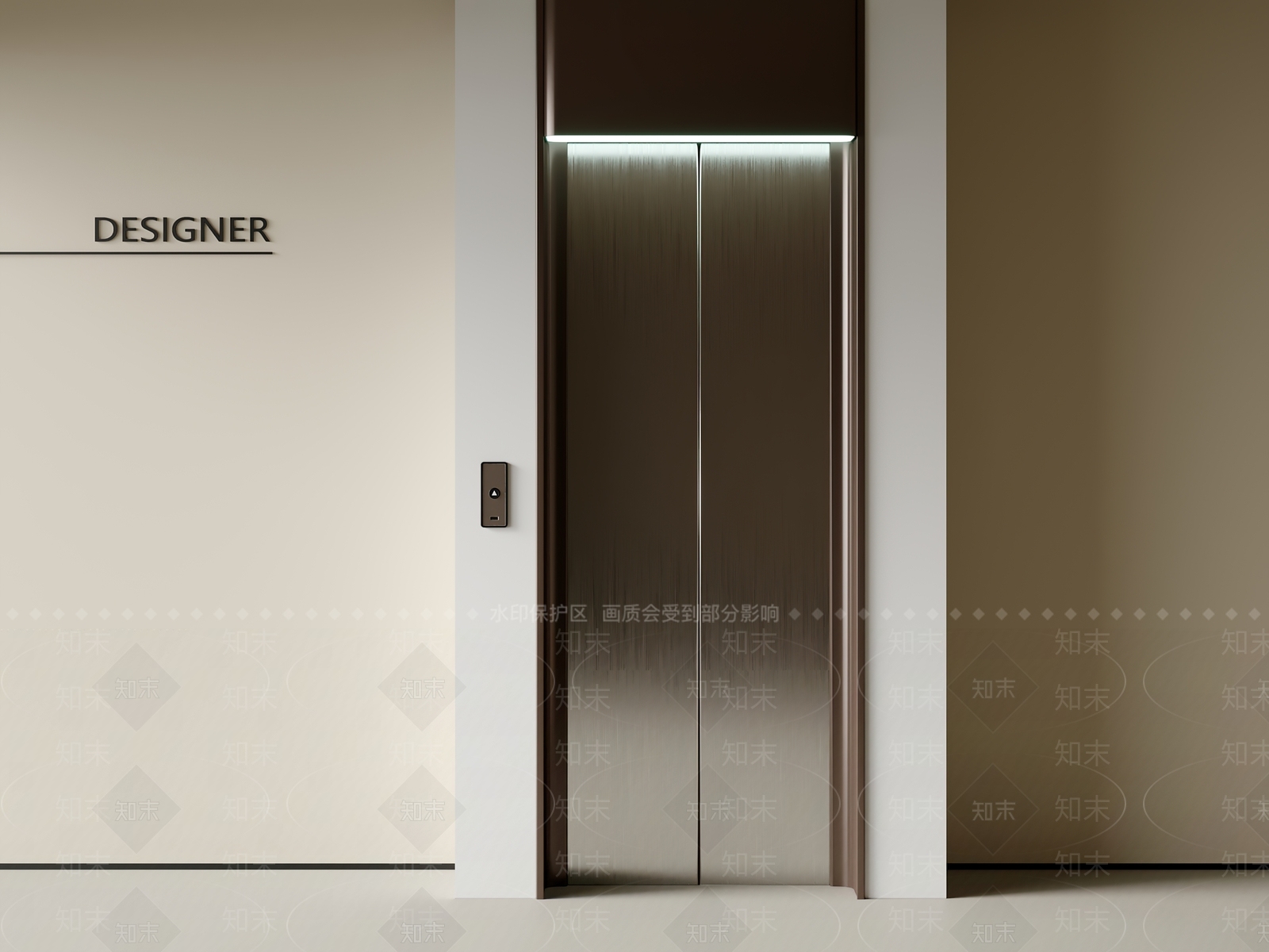 现代电梯间3D模型下载【ID:1201742913】