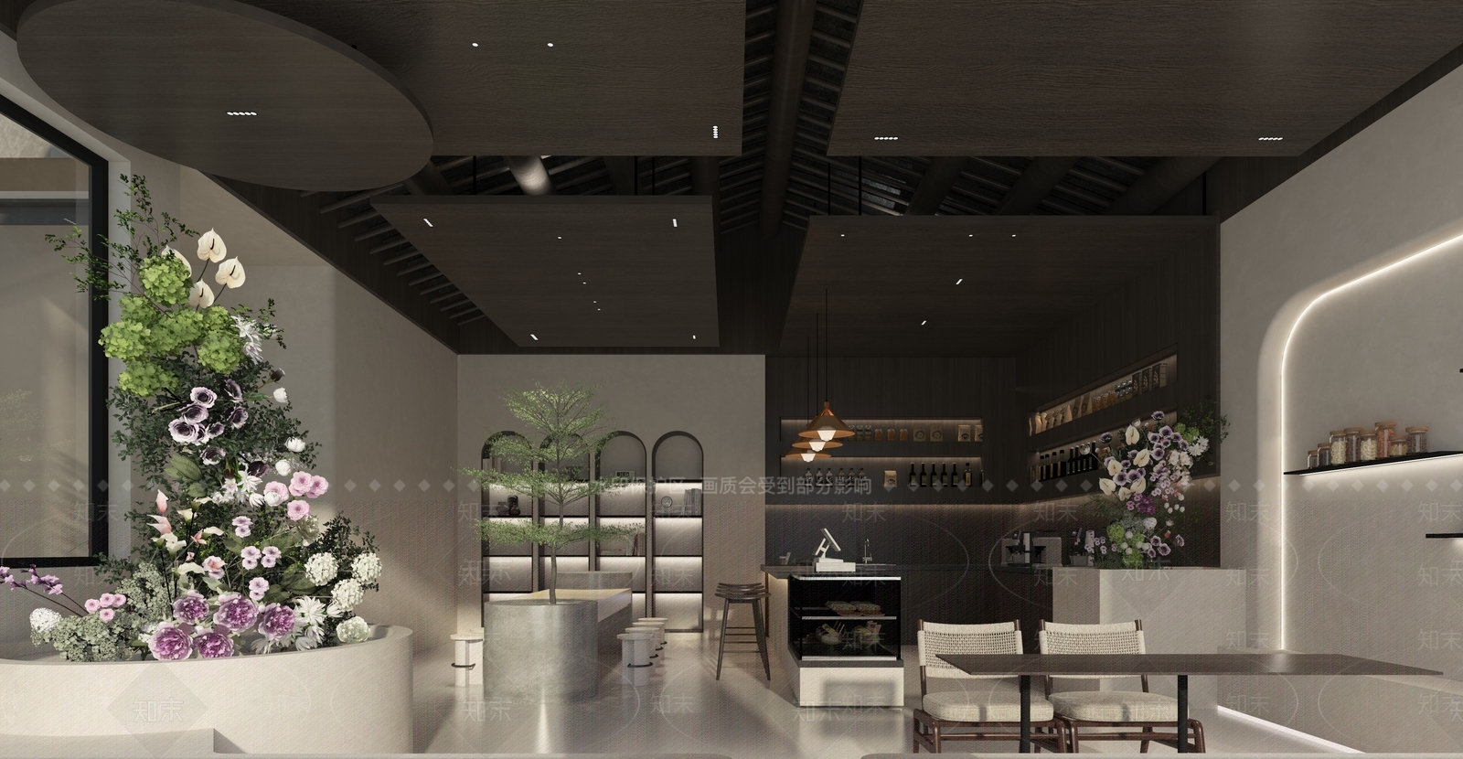 侘寂意式咖啡厅3D模型下载【ID:1201943936】