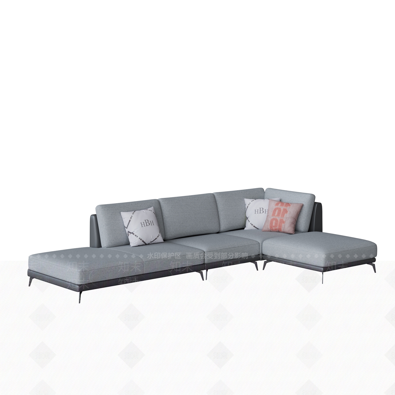 现代多人沙发3D模型下载【ID:1201748049】