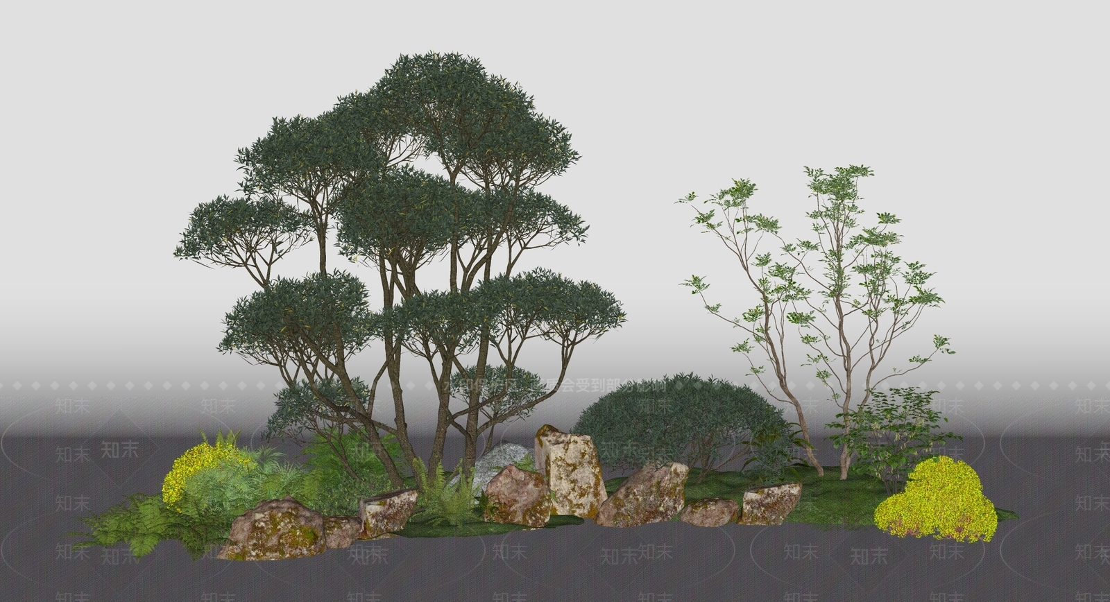 植物组合SU模型下载【ID:1201748398】