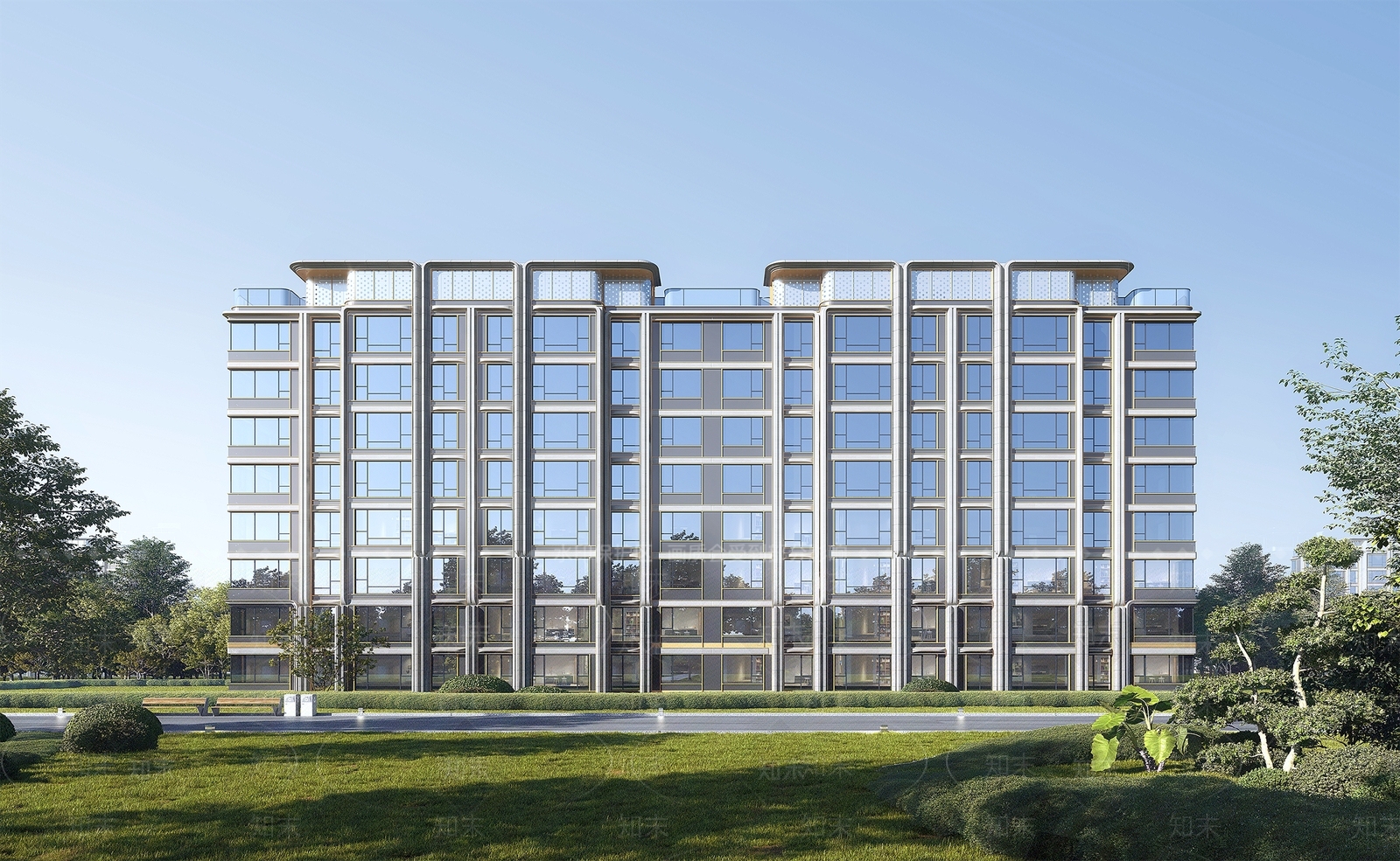 现代多层住宅SU模型下载【ID:1201748932】