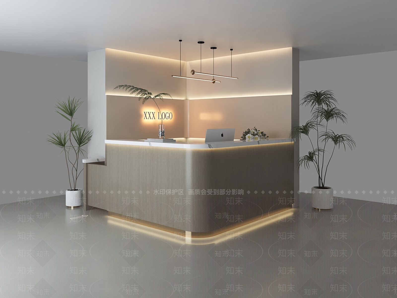 现代接待室3D模型下载【ID:1201750364】