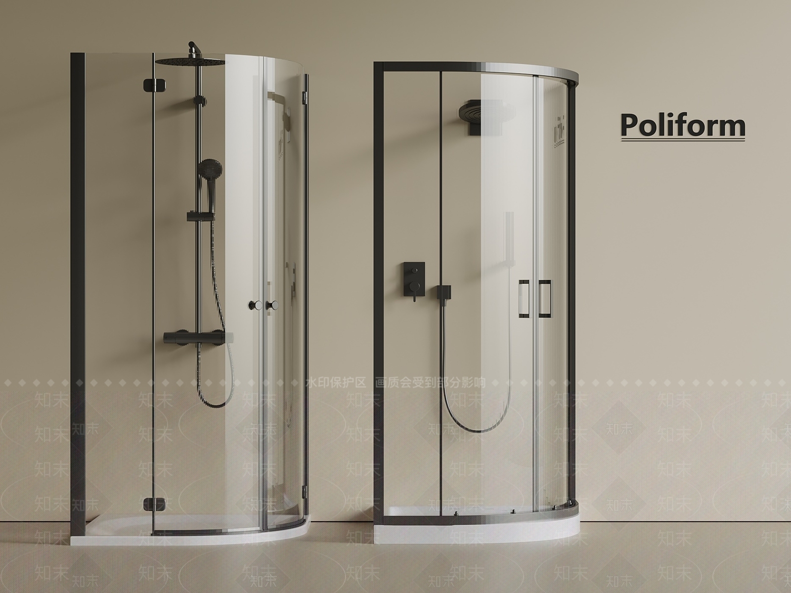 淋浴房3D模型下载【ID:1201750451】