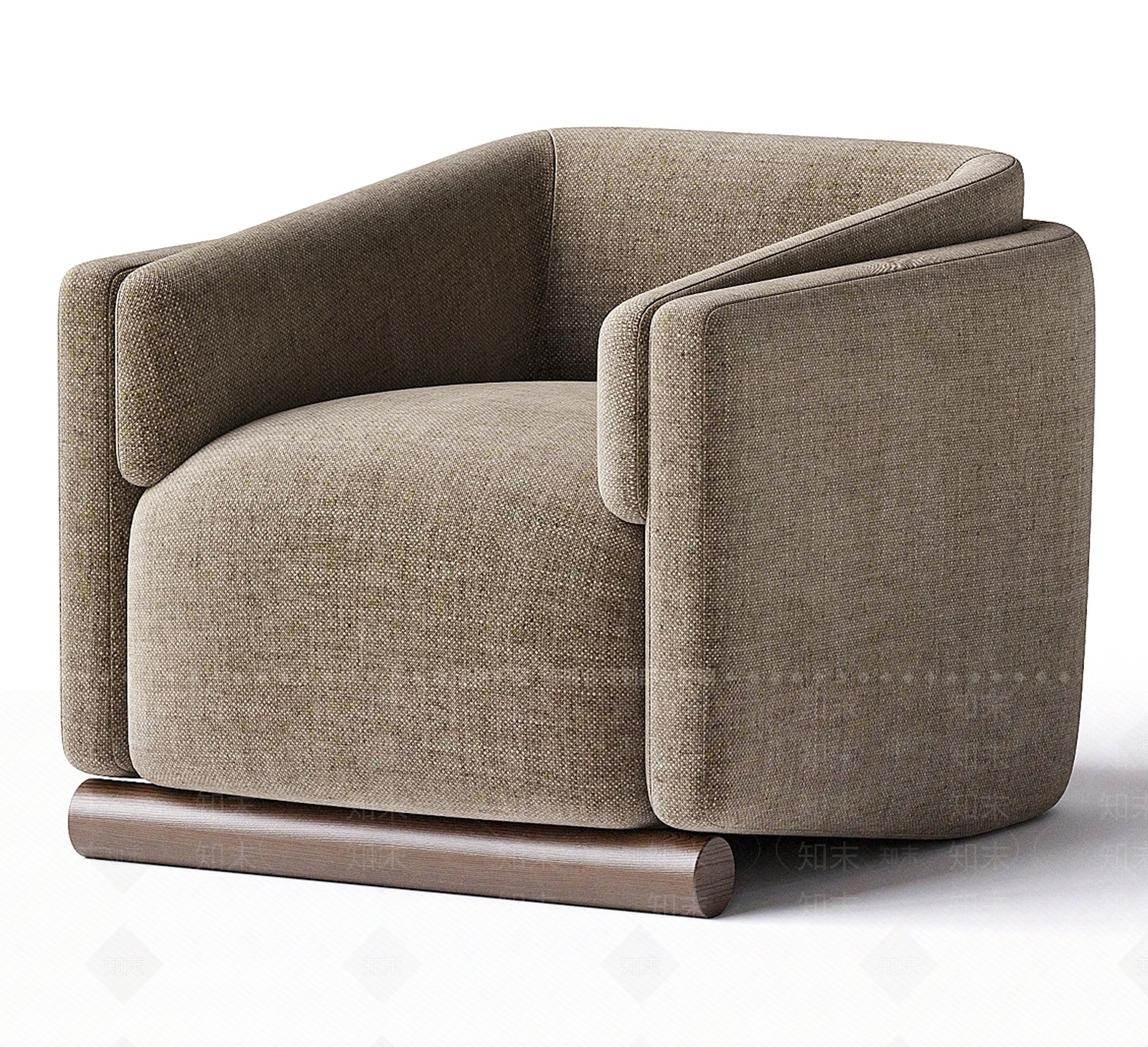 现代简约单人沙发SU模型下载【ID:1201752338】