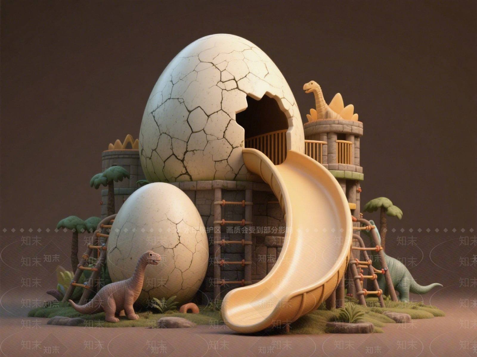 现代儿童游乐空间SU模型下载【ID:1201752545】