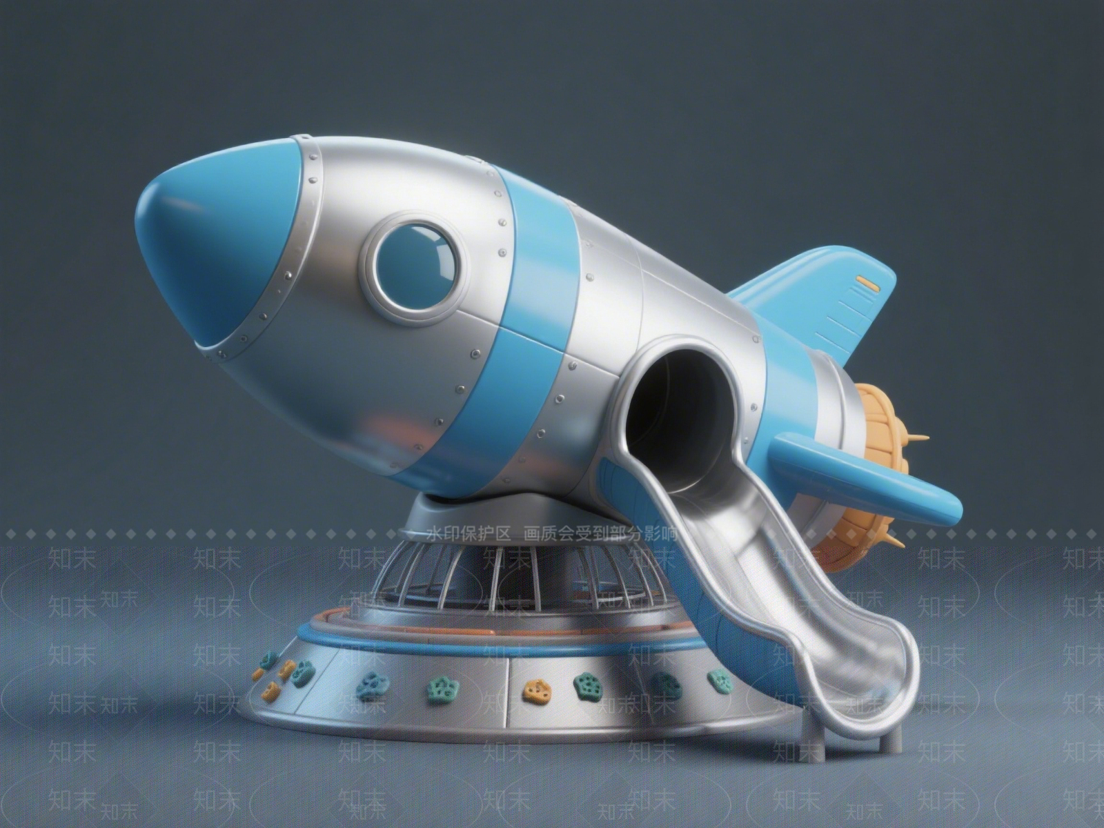现代儿童游乐空间SU模型下载【ID:1201752703】