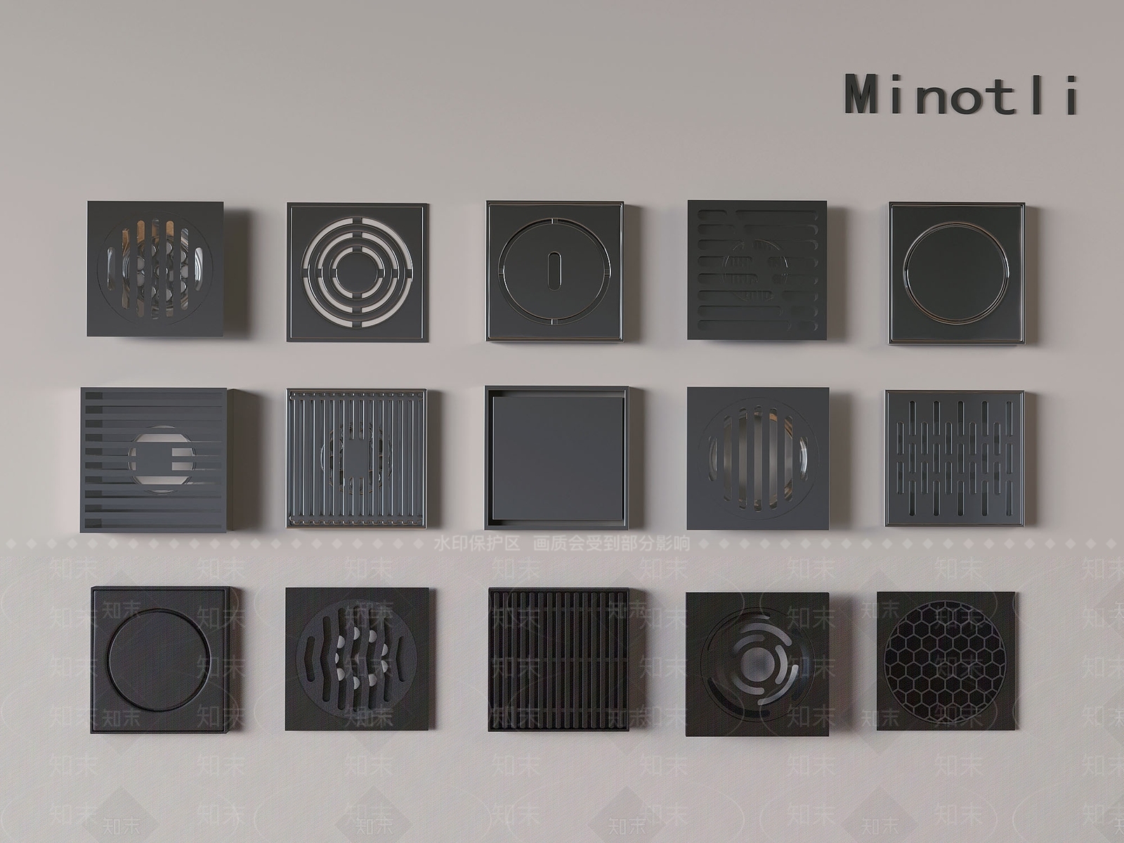 地漏3D模型下载【ID:1201754201】