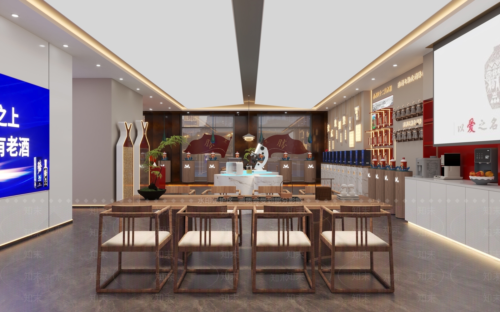 现代烟酒店3D模型下载【ID:1201756239】