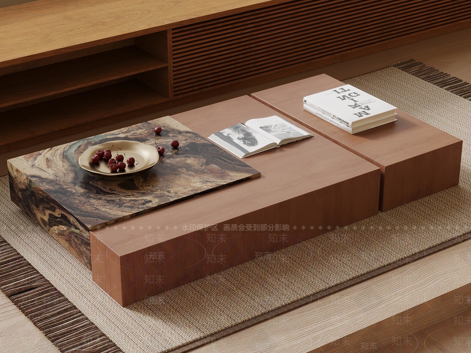 现代中古茶几3D模型下载【ID:1201756590】