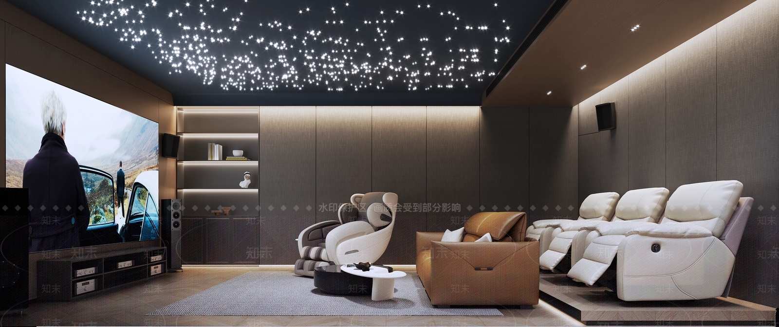 现代影音室3D模型下载【ID:1201756780】
