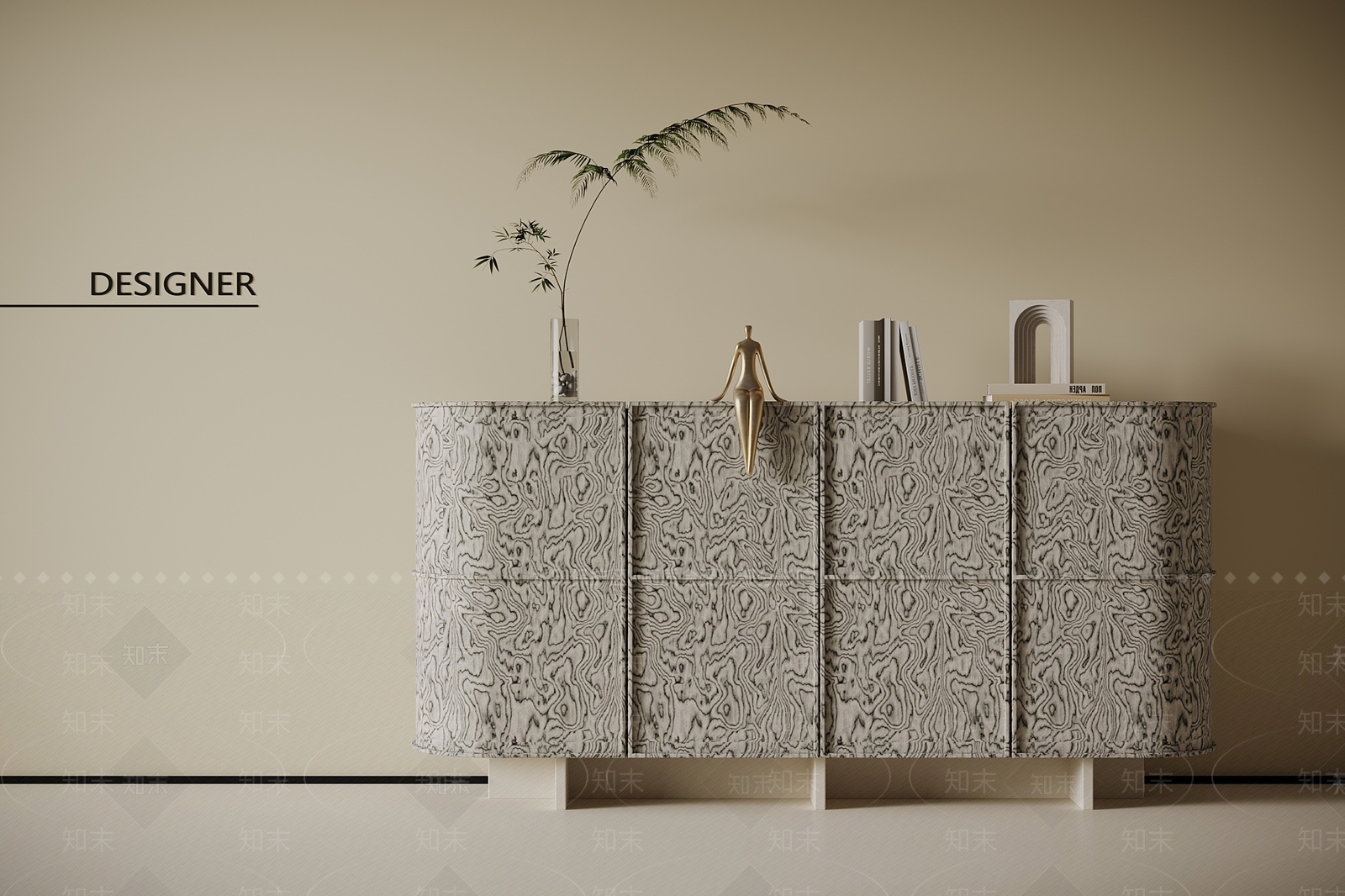 现代意式玄关柜3D模型下载【ID:1201757557】