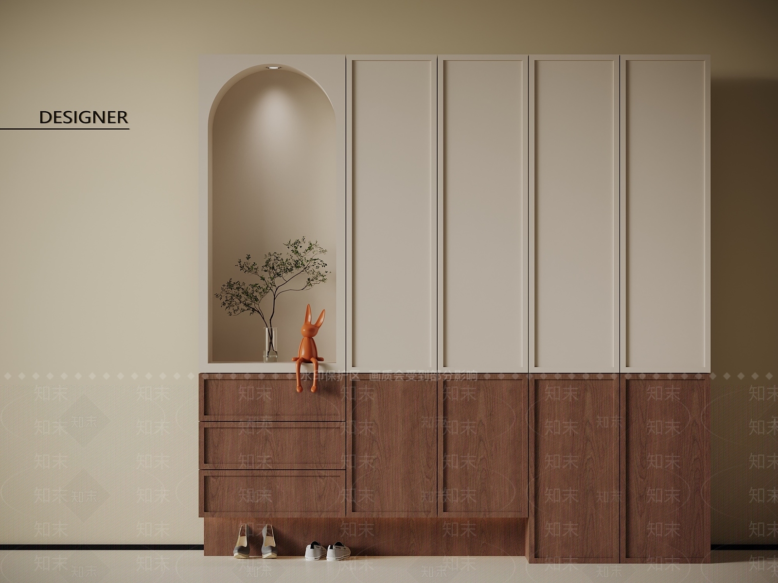 中古鞋柜3D模型下载【ID:1201757896】