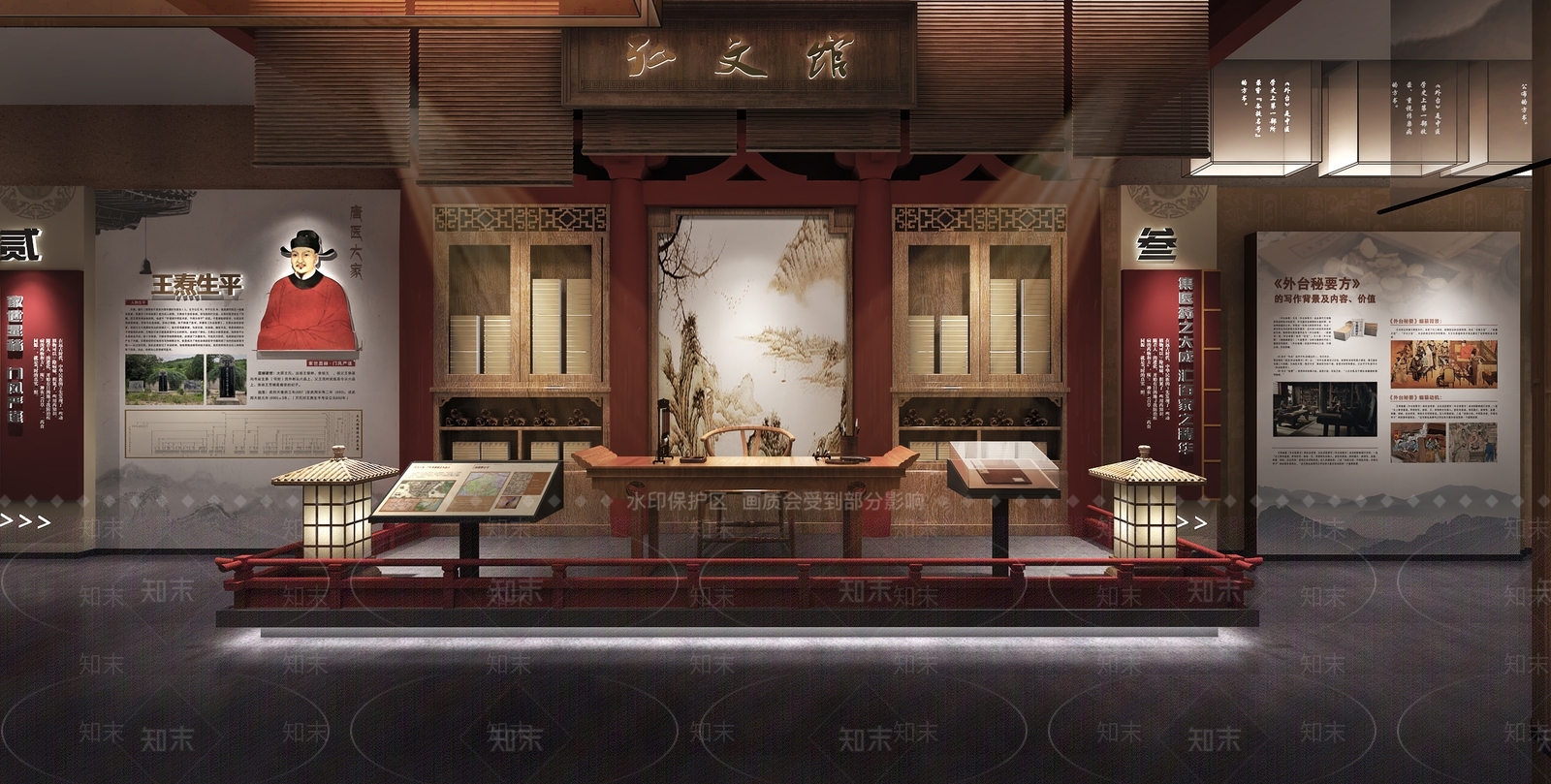 中式中古历史展厅3D模型下载【ID:1201762384】