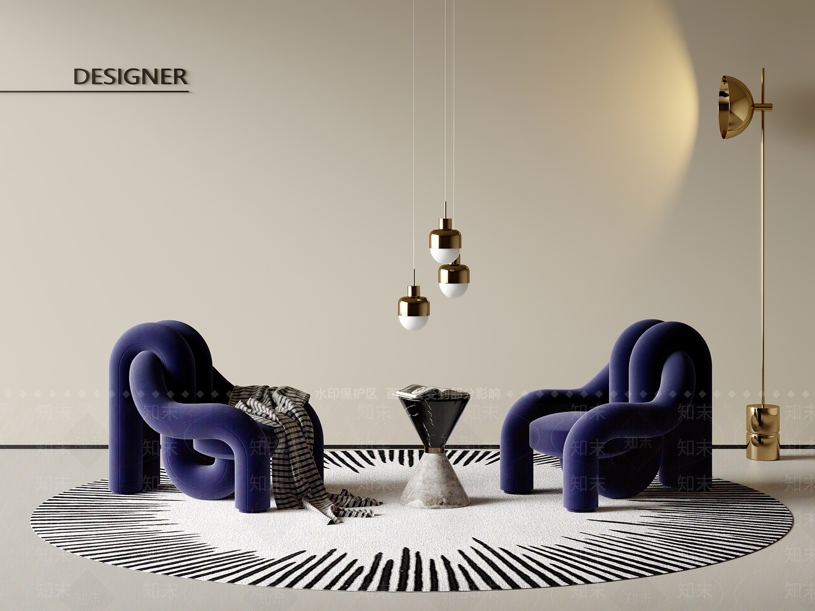 现代休闲椅3D模型下载【ID:1201764457】