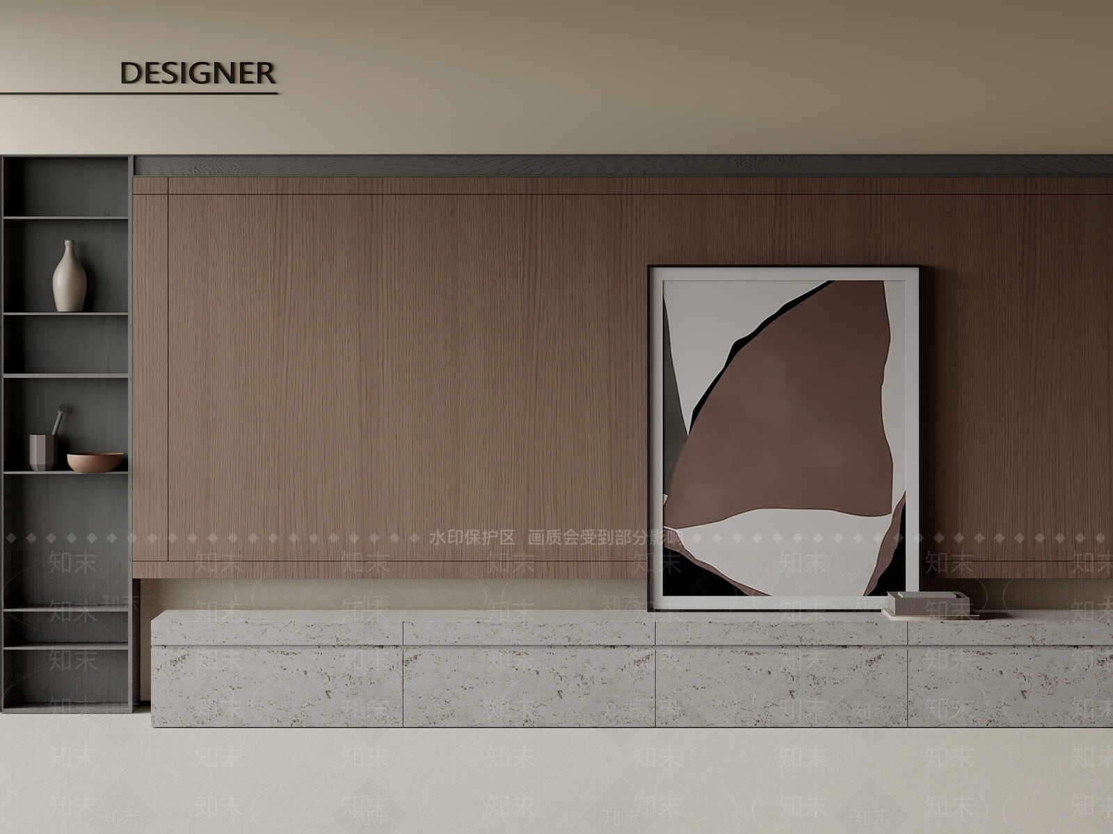 现代意式电视背景墙3D模型下载【ID:1201765008】