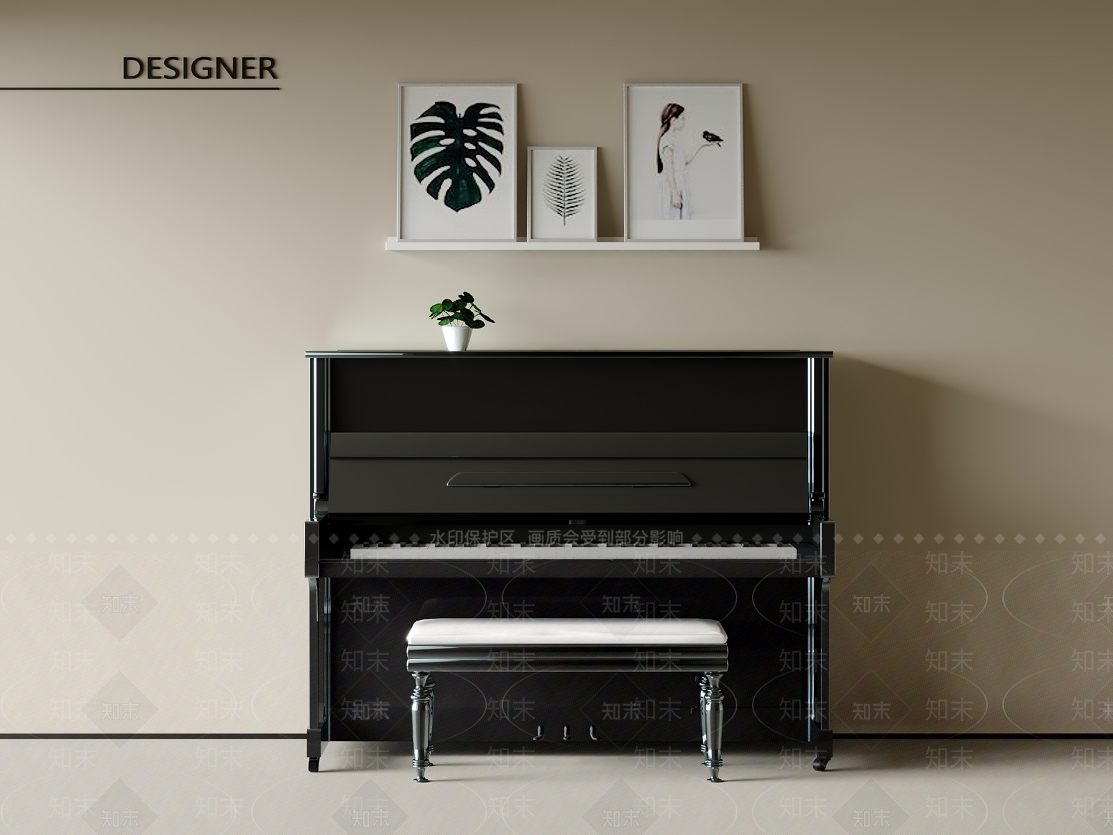 乐器3D模型下载【ID:1201766251】