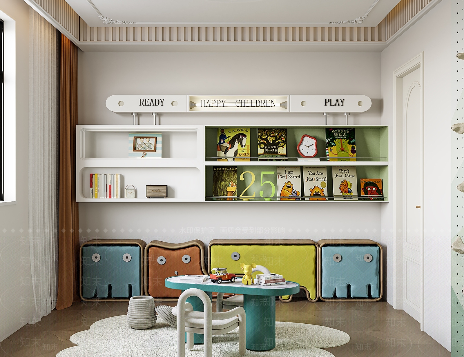 法式儿童娱乐室3D模型下载【ID:1201768766】