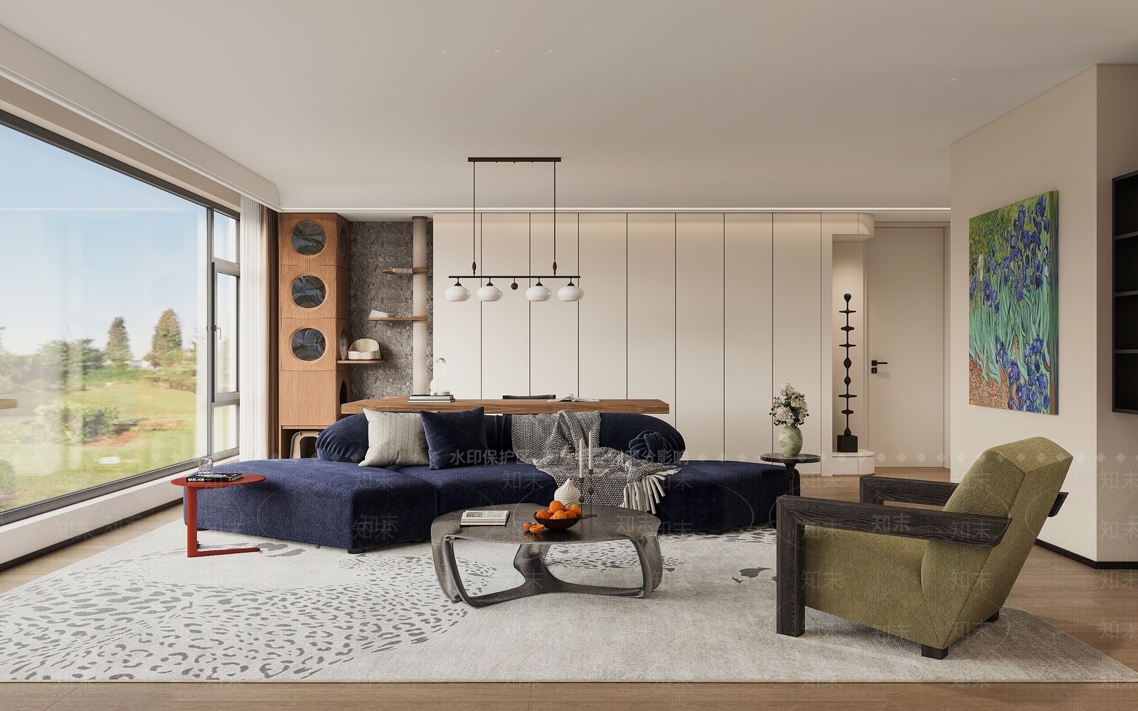 现代家居客厅3D模型下载【ID:1201769628】