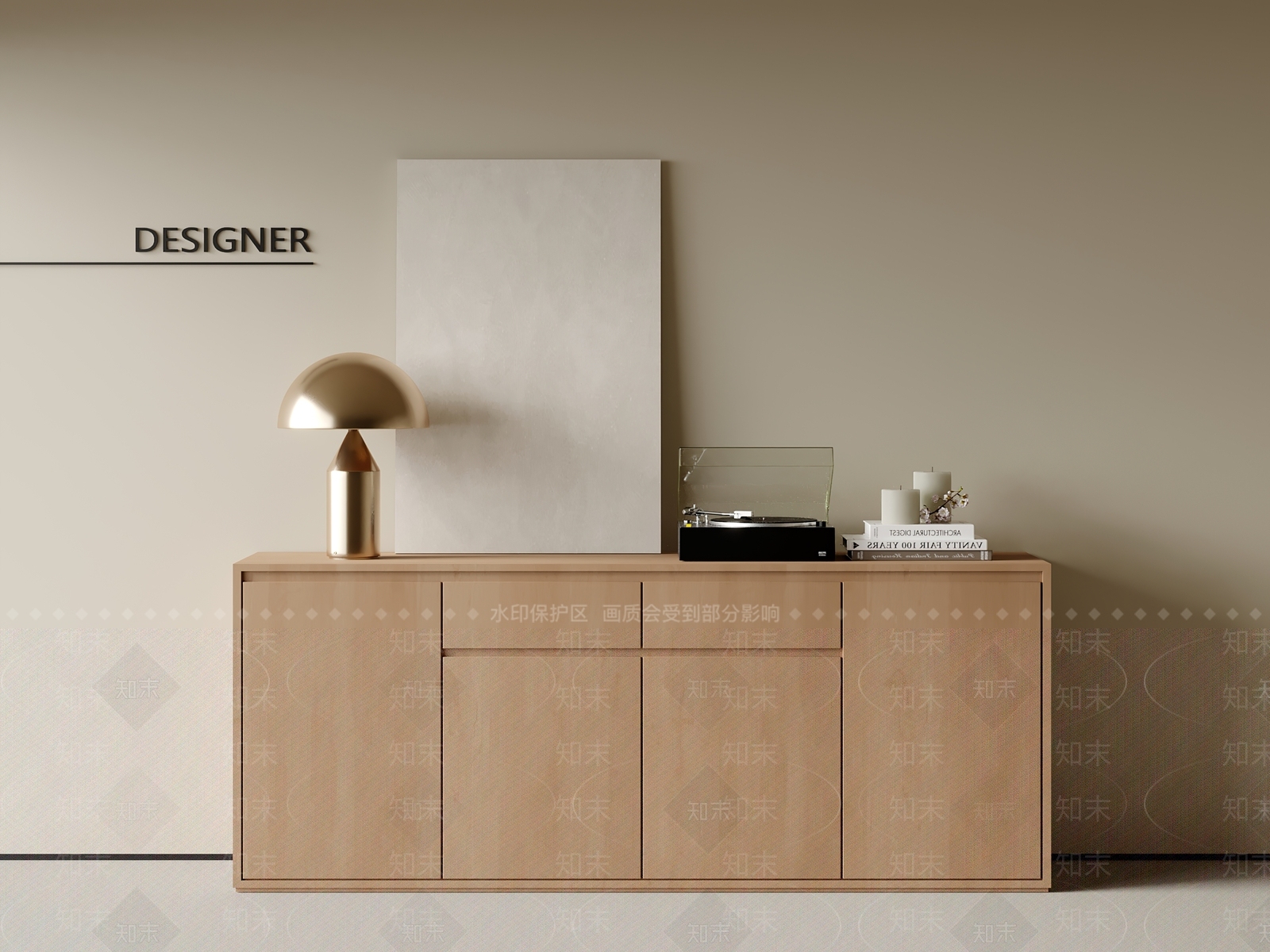 现代玄关柜3D模型下载【ID:1201769782】