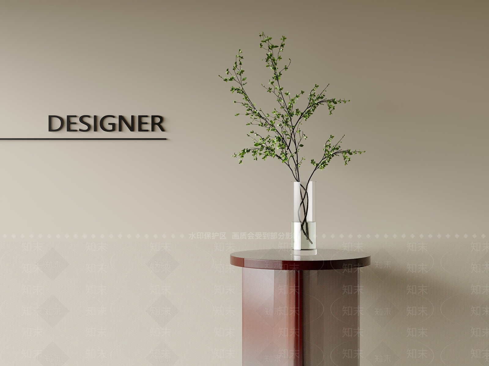 现代绿植摆件3D模型下载【ID:1201769867】