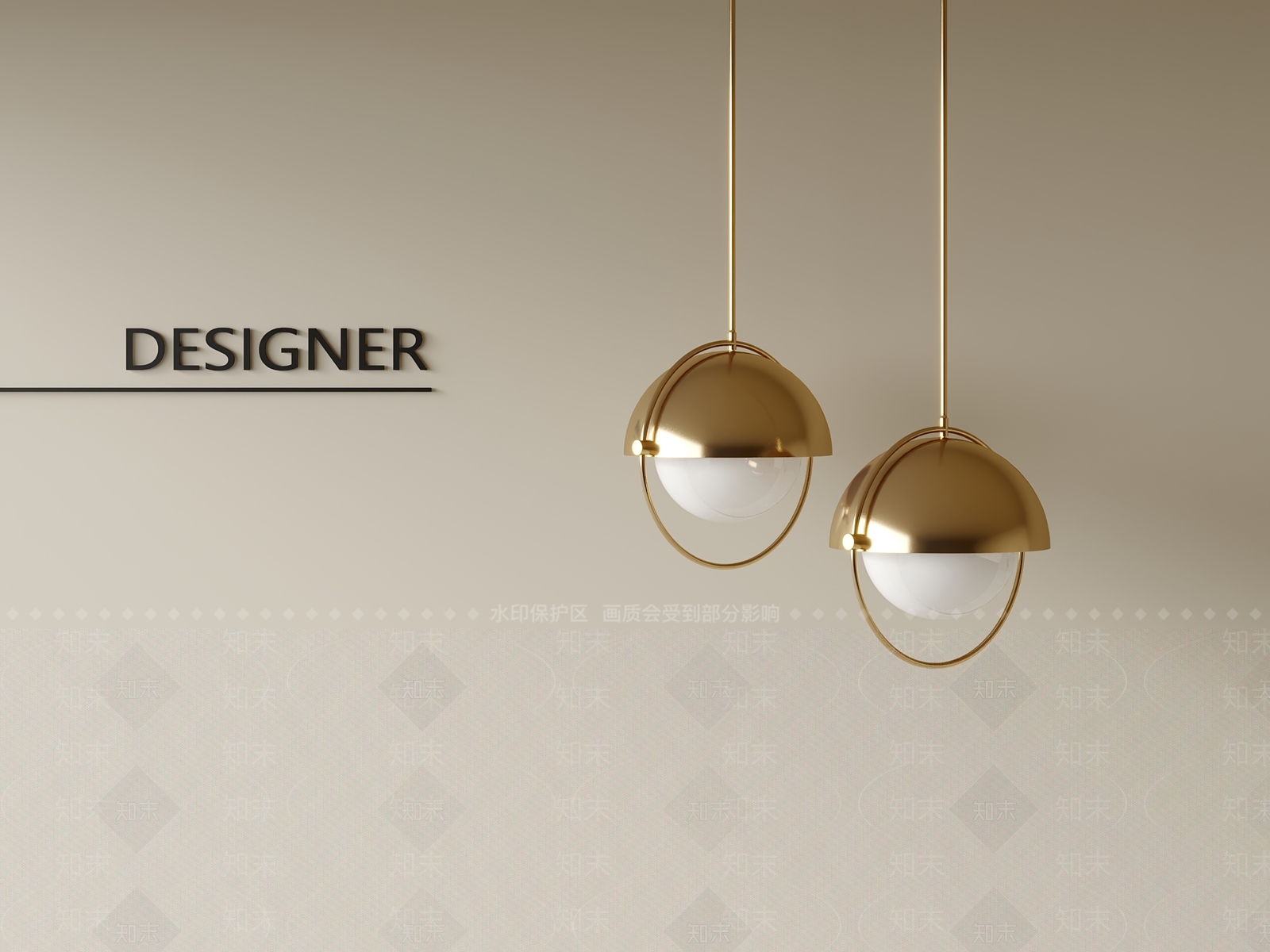 现代轻奢吊灯3D模型下载【ID:1201771124】