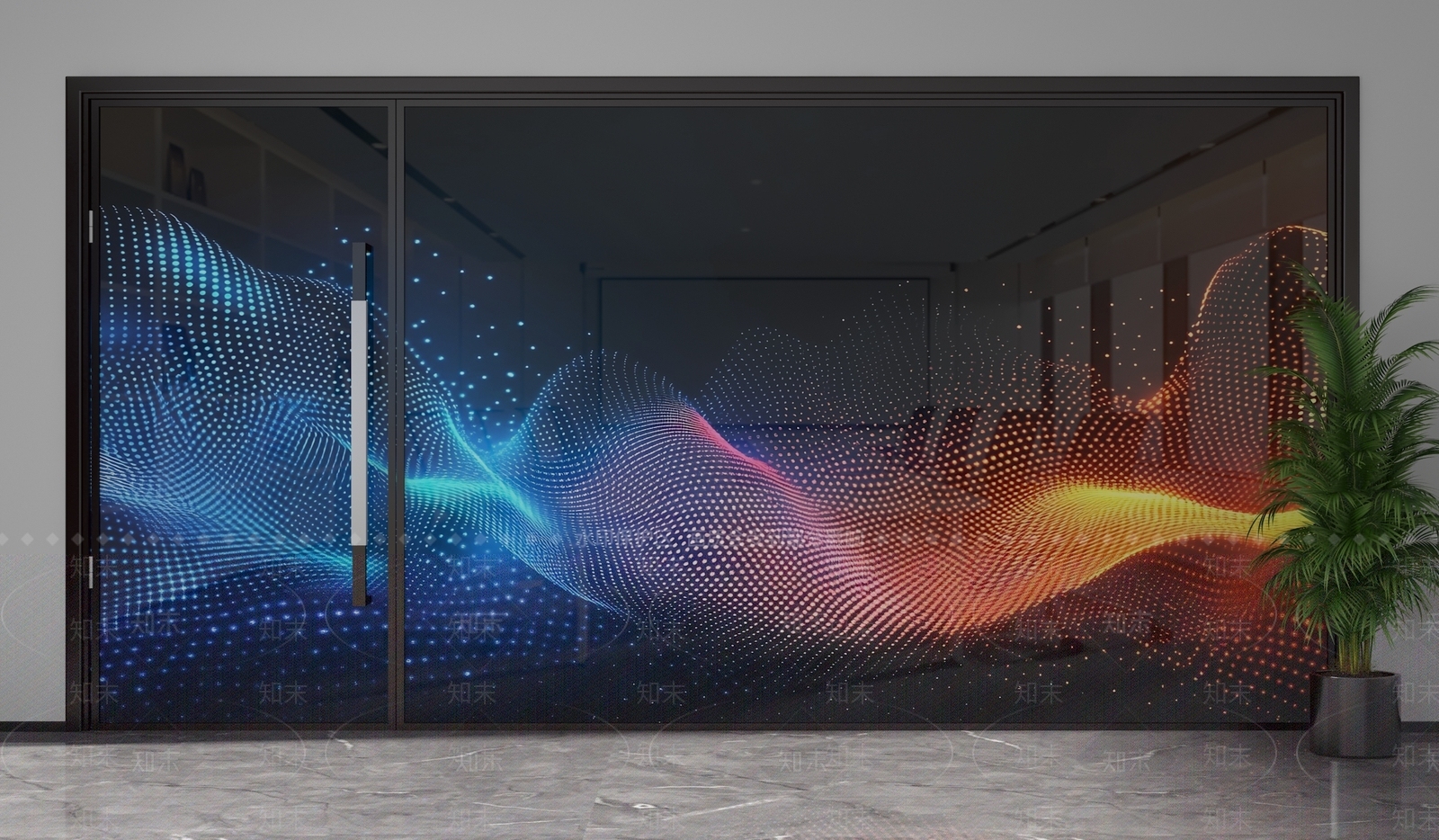 现代隔断3D模型下载【ID:1201774078】