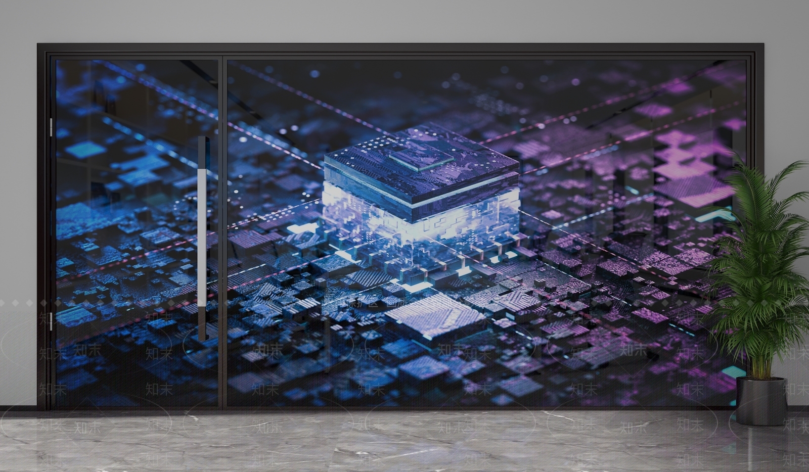 现代隔断3D模型下载【ID:1201774224】