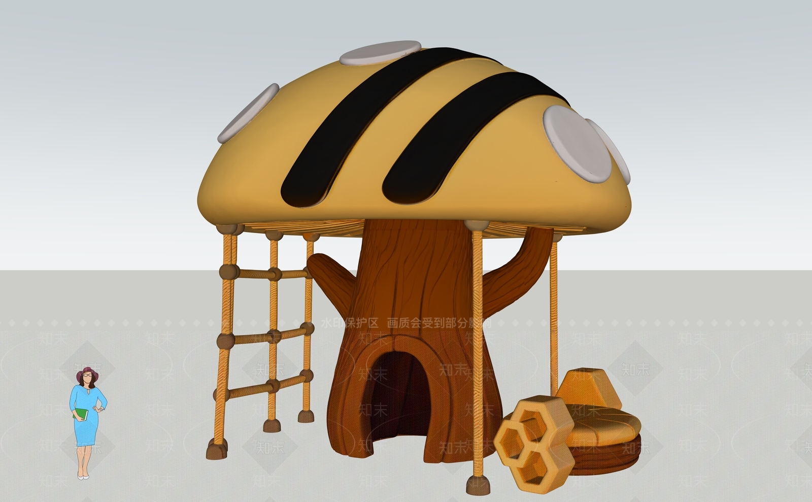 儿童器材组合SU模型下载【ID:1201775722】