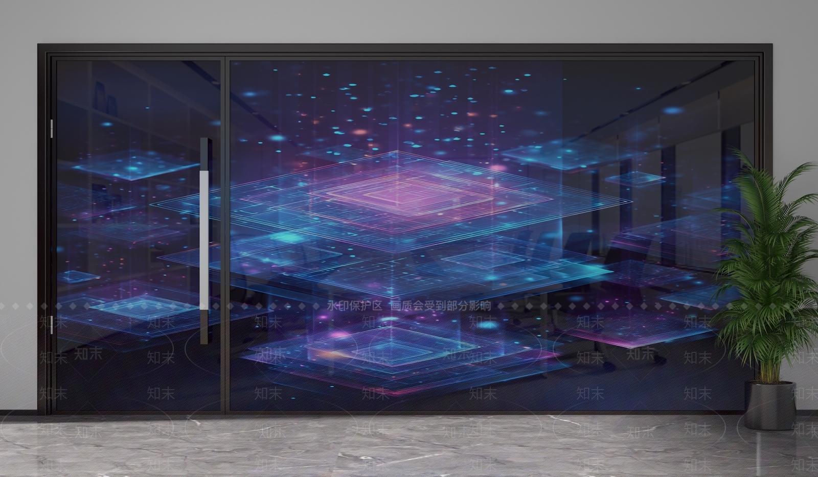 现代隔断3D模型下载【ID:1201775721】