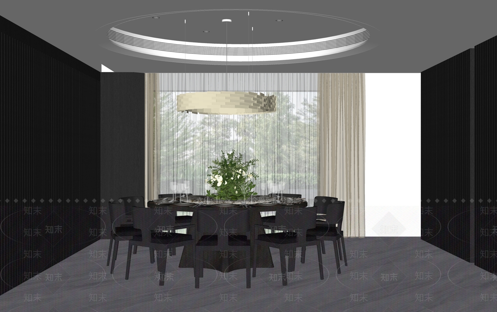 现代包厢SU模型下载【ID:1201778398】