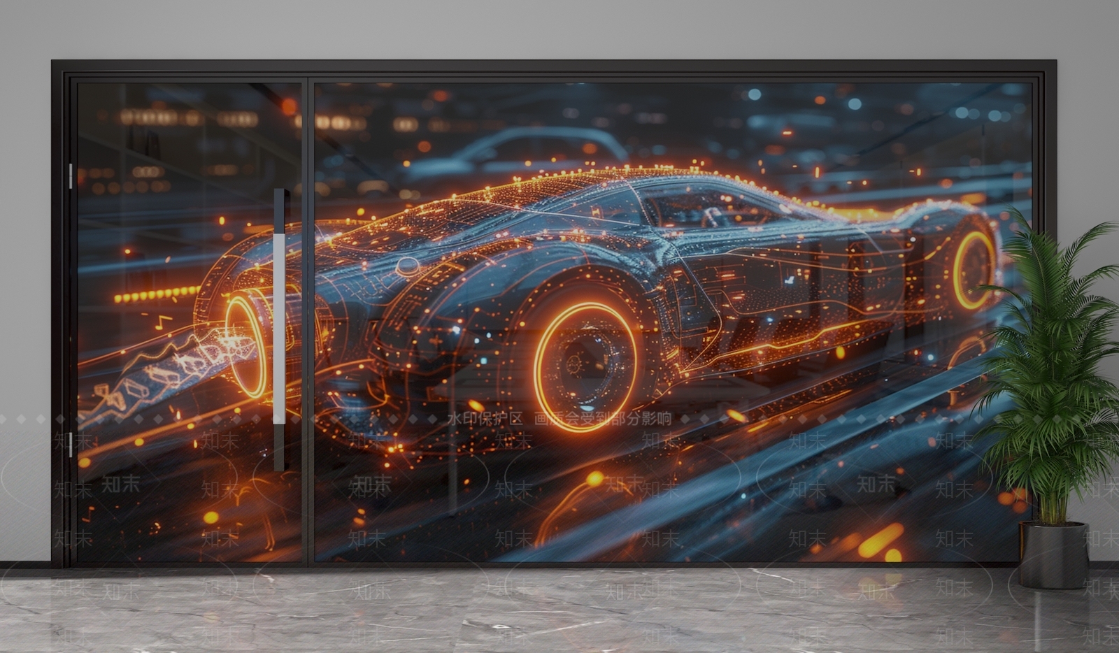 现代隔断3D模型下载【ID:1201779438】