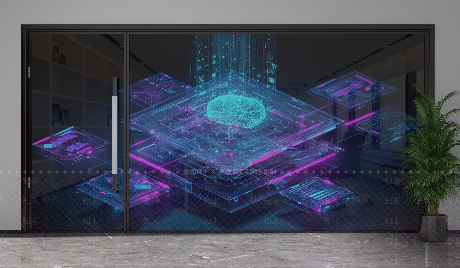 现代隔断3D模型下载【ID:1201779726】