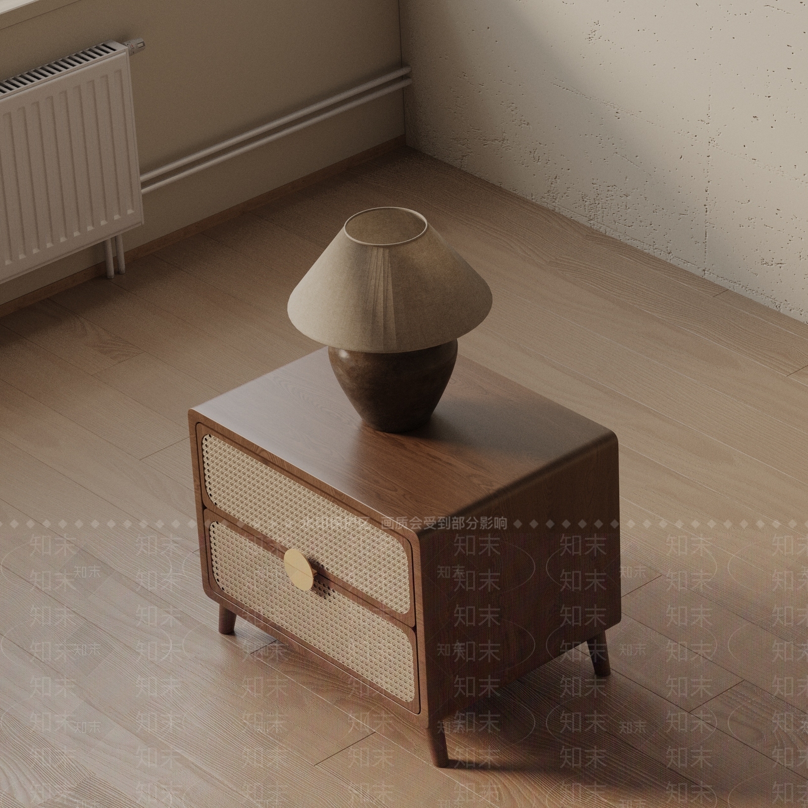 现代床头柜3D模型下载【ID:1201780181】