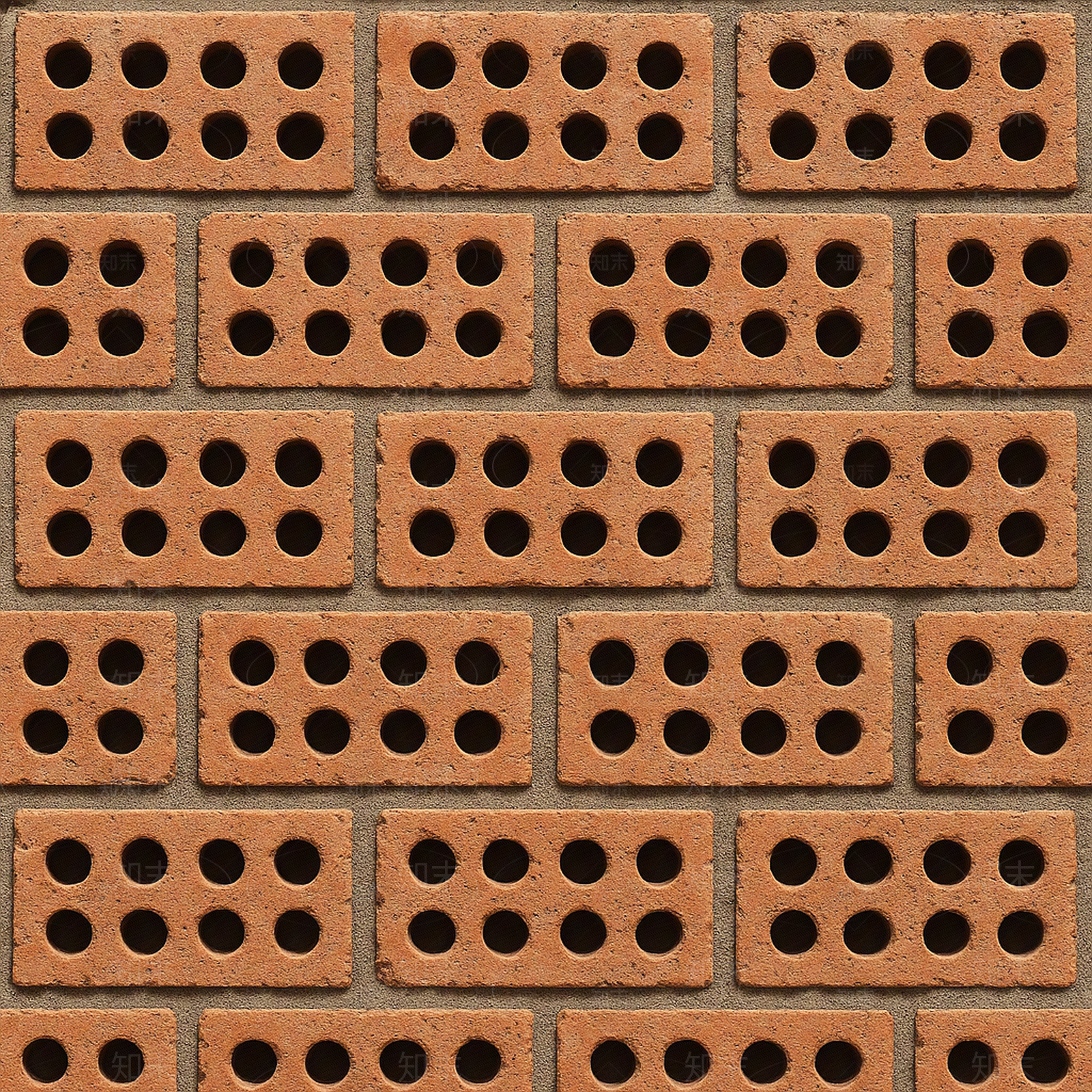 现代美式多孔砖贴图下载【ID:1201780187】