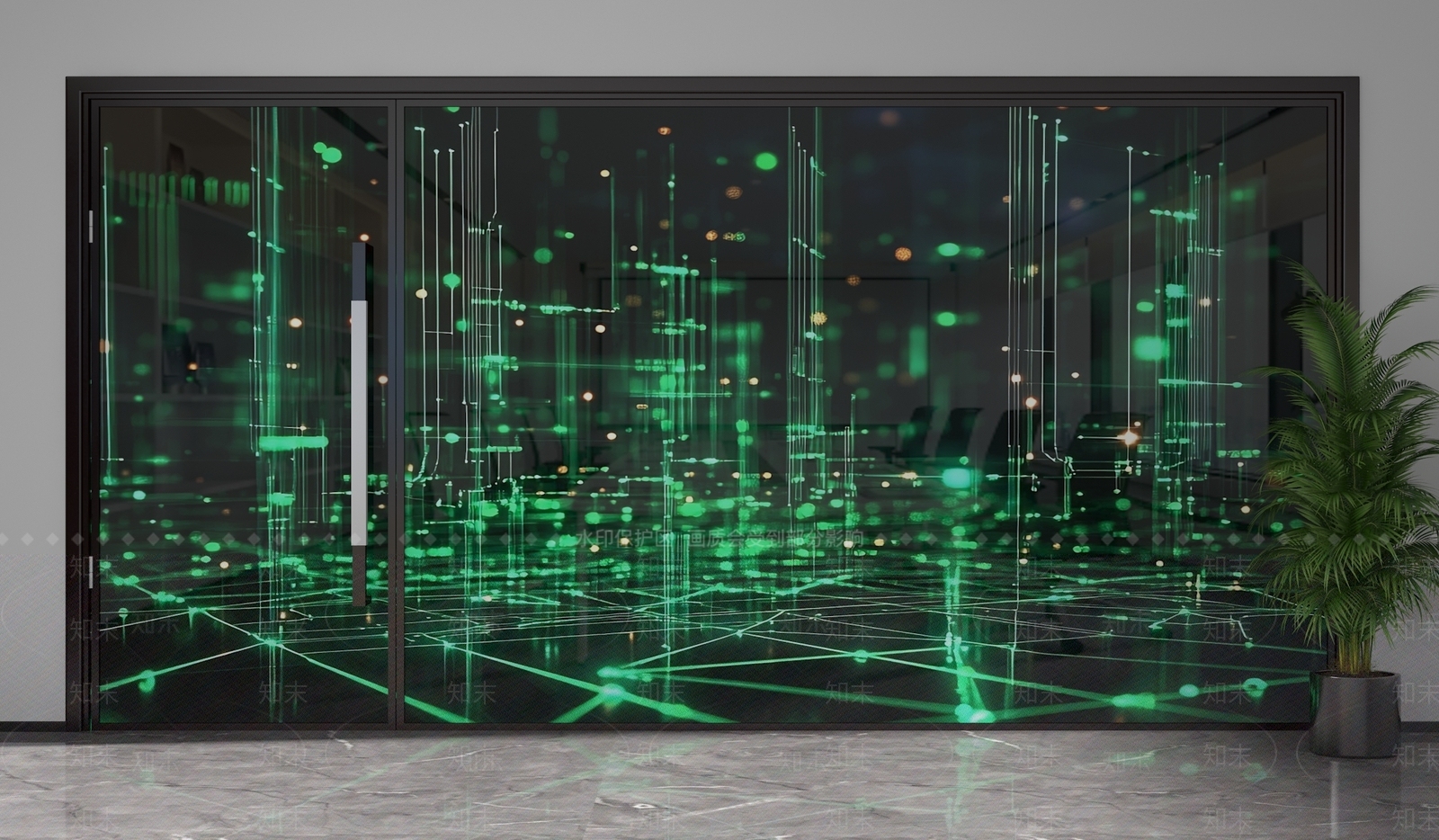 现代隔断3D模型下载【ID:1201780055】