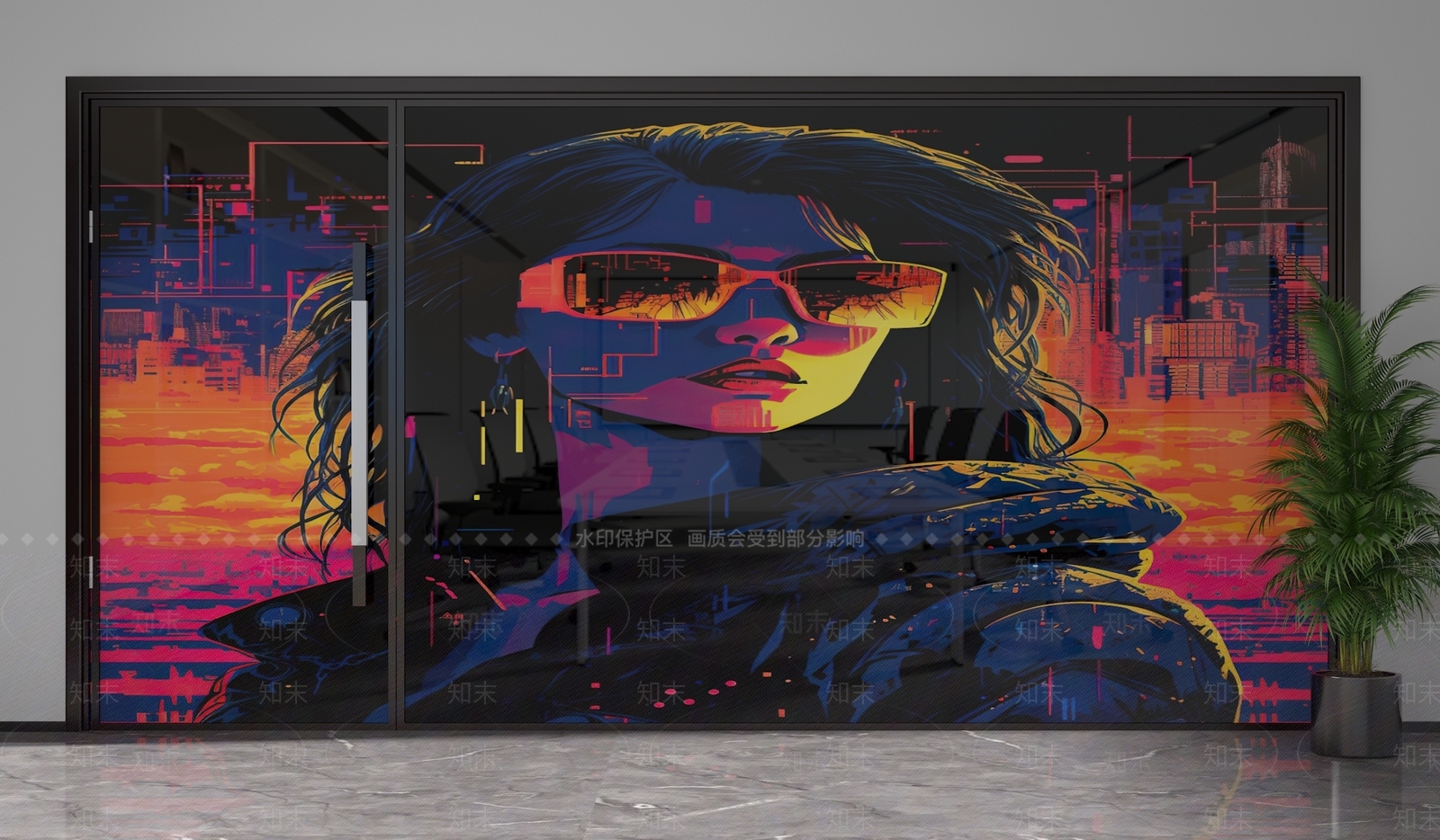 现代隔断3D模型下载【ID:1201780472】