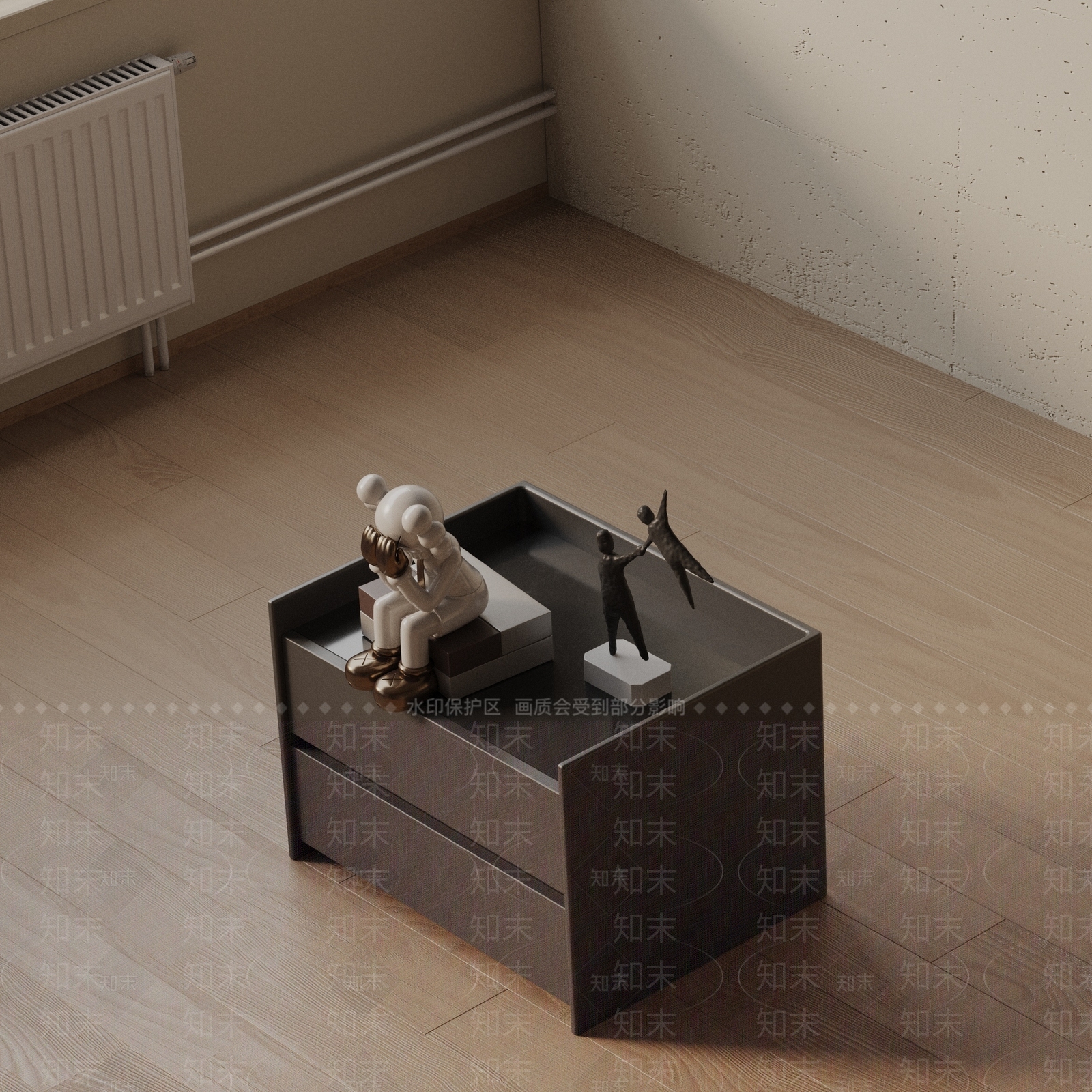现代床头柜3D模型下载【ID:1201781154】