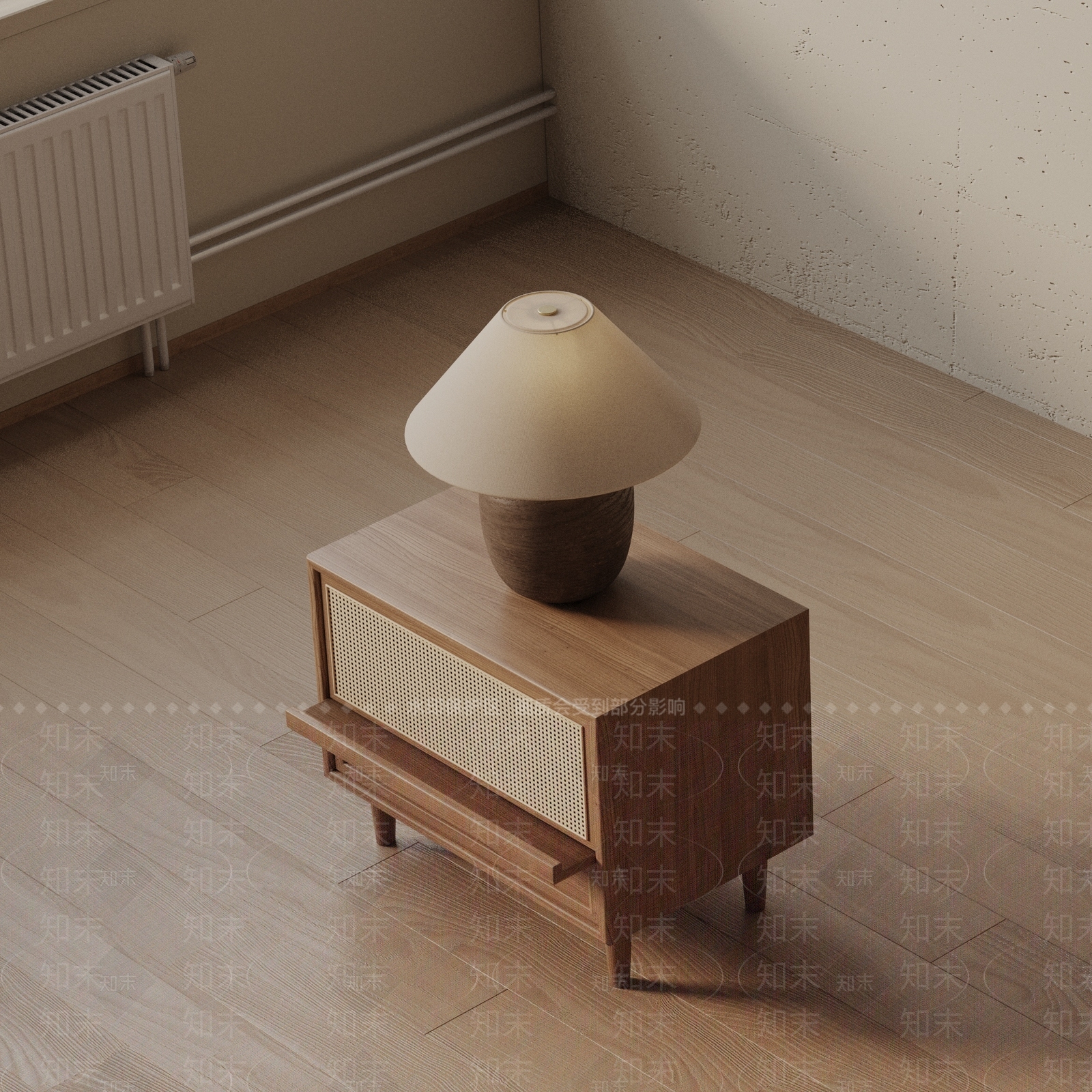现代床头柜3D模型下载【ID:1201781310】