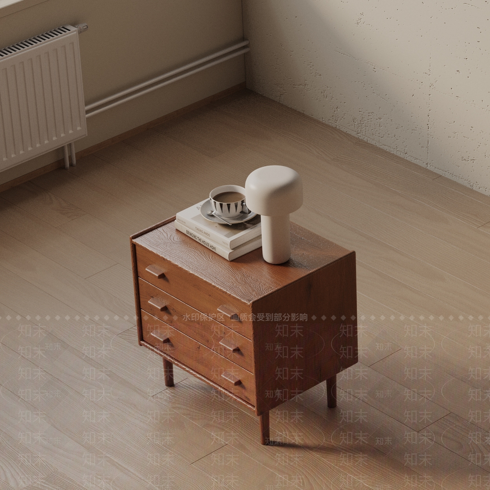 现代床头柜3D模型下载【ID:1201781379】