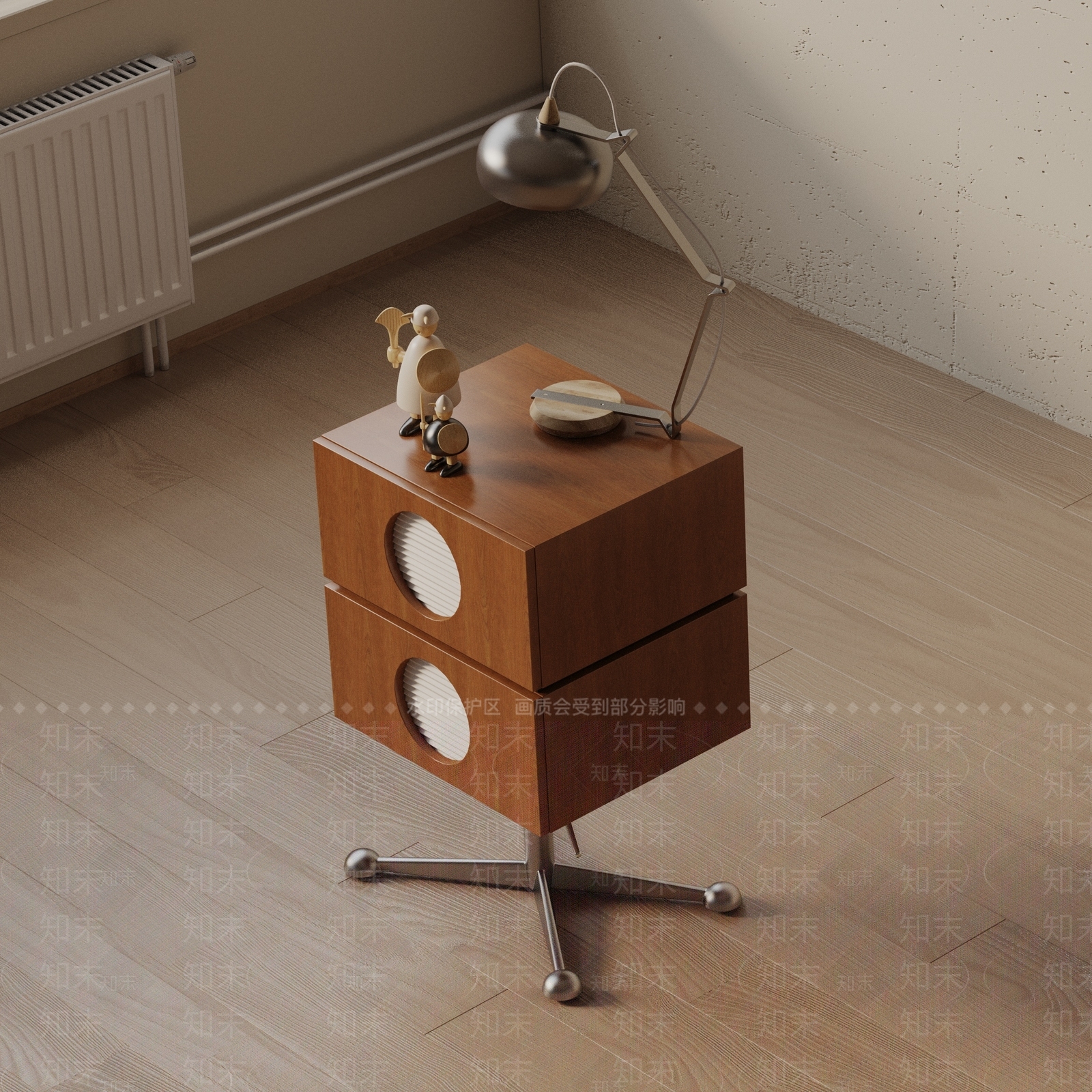 现代床头柜3D模型下载【ID:1201781414】