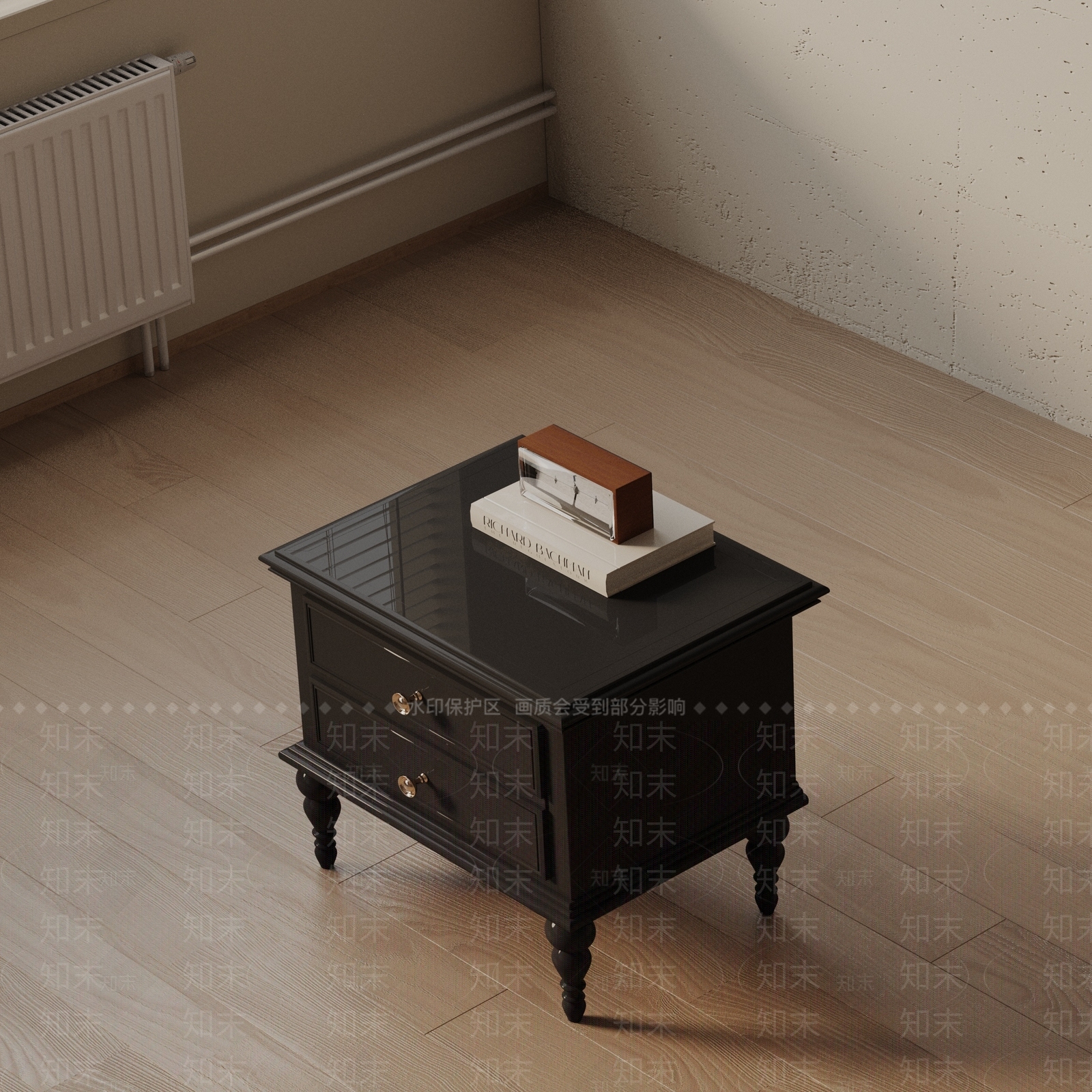 现代床头柜3D模型下载【ID:1201782266】