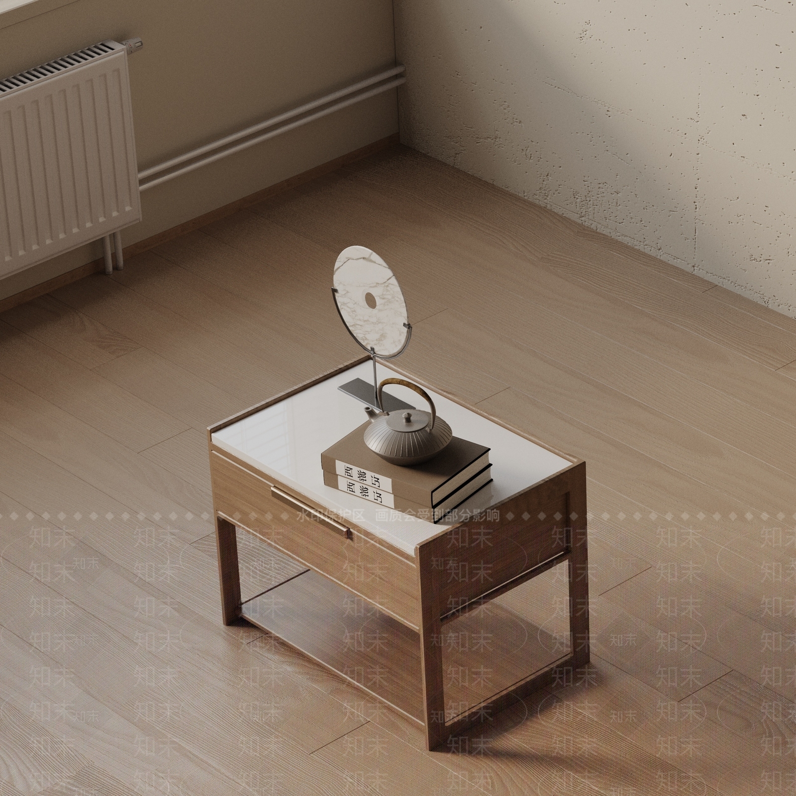 现代床头柜3D模型下载【ID:1201782592】