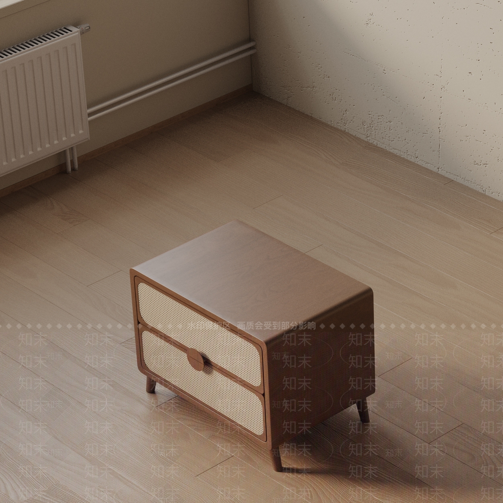 现代床头柜3D模型下载【ID:1201782790】