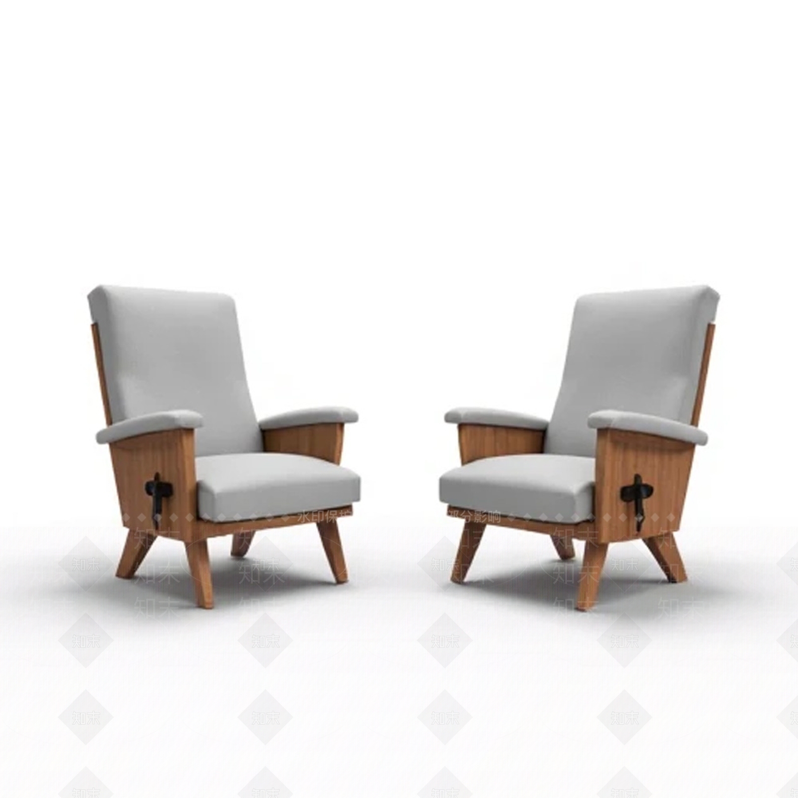 现代休闲椅3D模型下载【ID:1201782659】