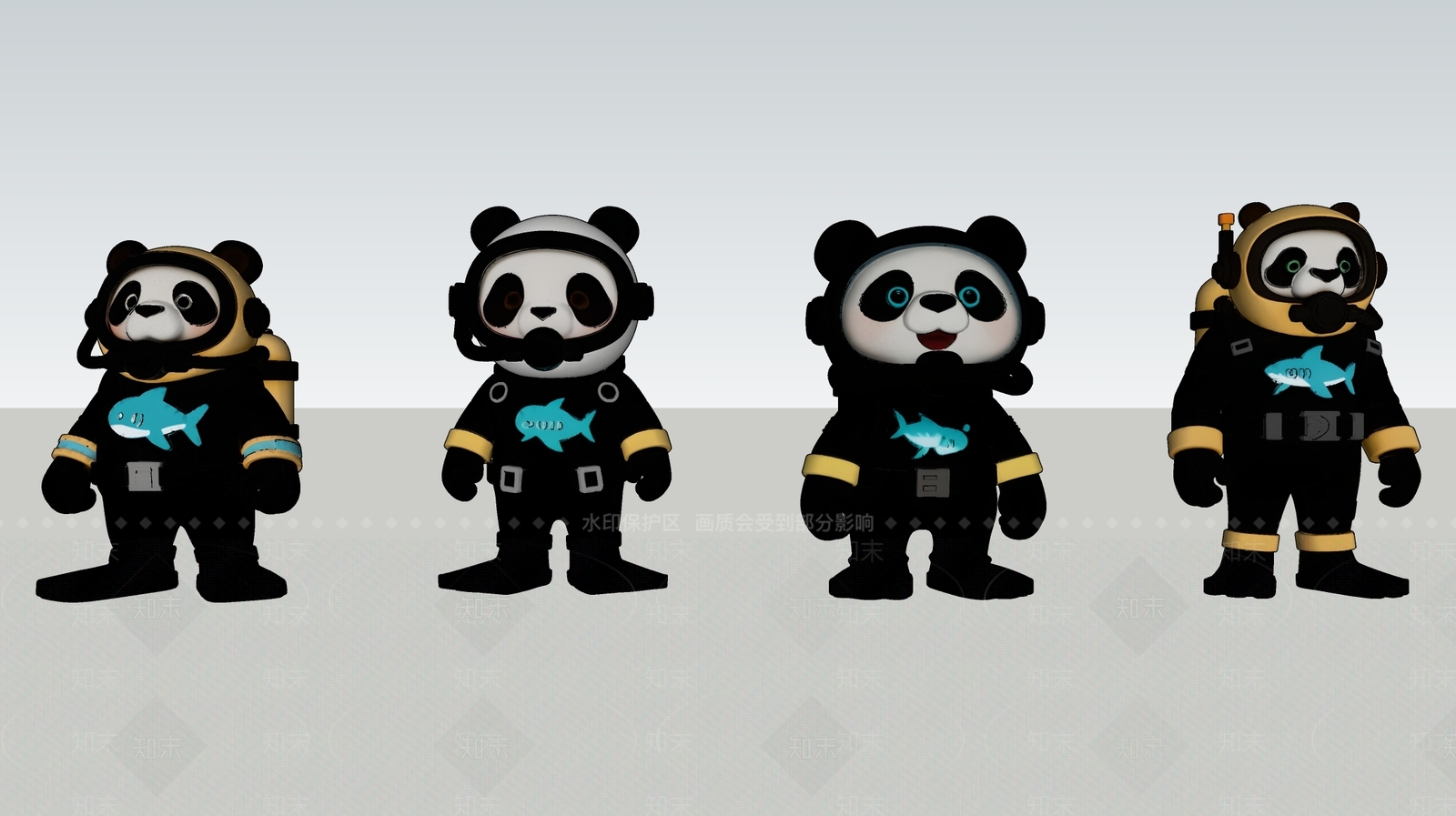 虚拟人物SU模型下载【ID:1201784627】