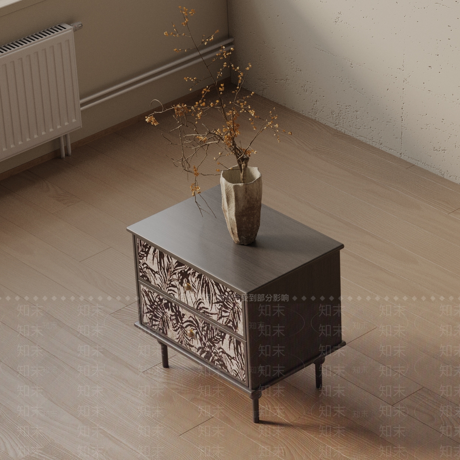 现代床头柜3D模型下载【ID:1201790445】