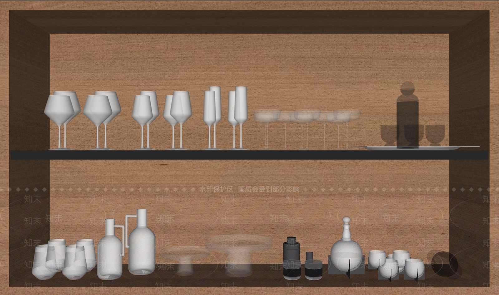酒具SU模型下载【ID:1201795698】